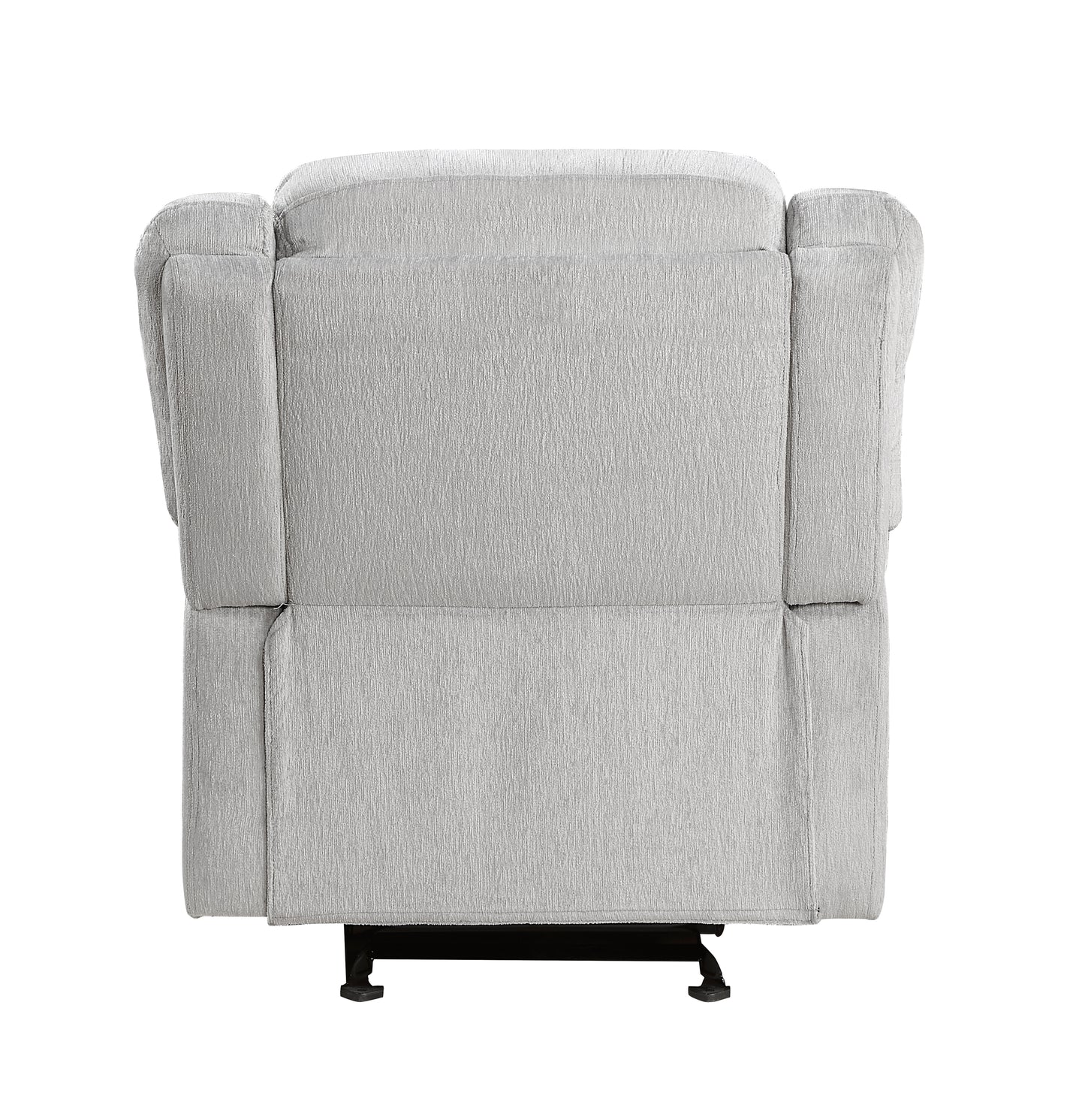 Homelegance Fairview Glider Recliner Chair in Gray Chenille 8526CN-1GD