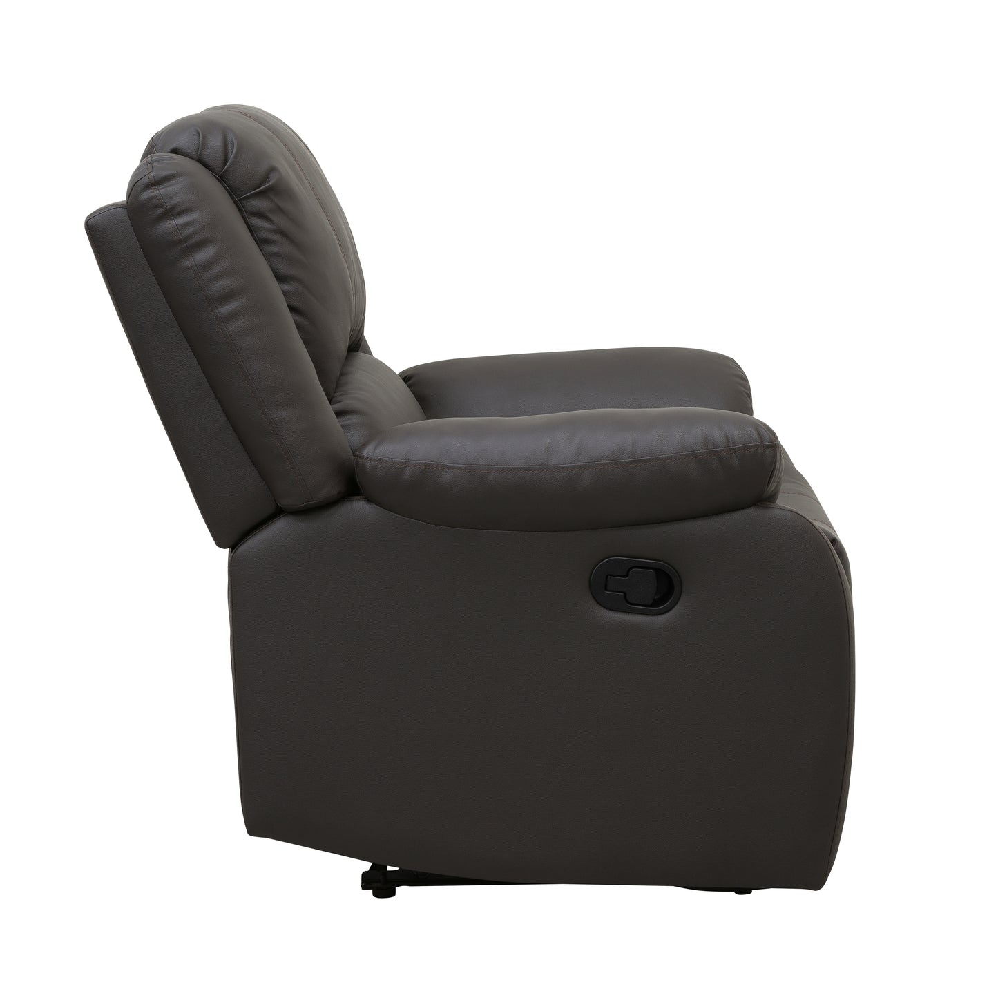 Homelegance Fairview Reclining Chair in Dark Brown Faux Leather 8526DBPU-1