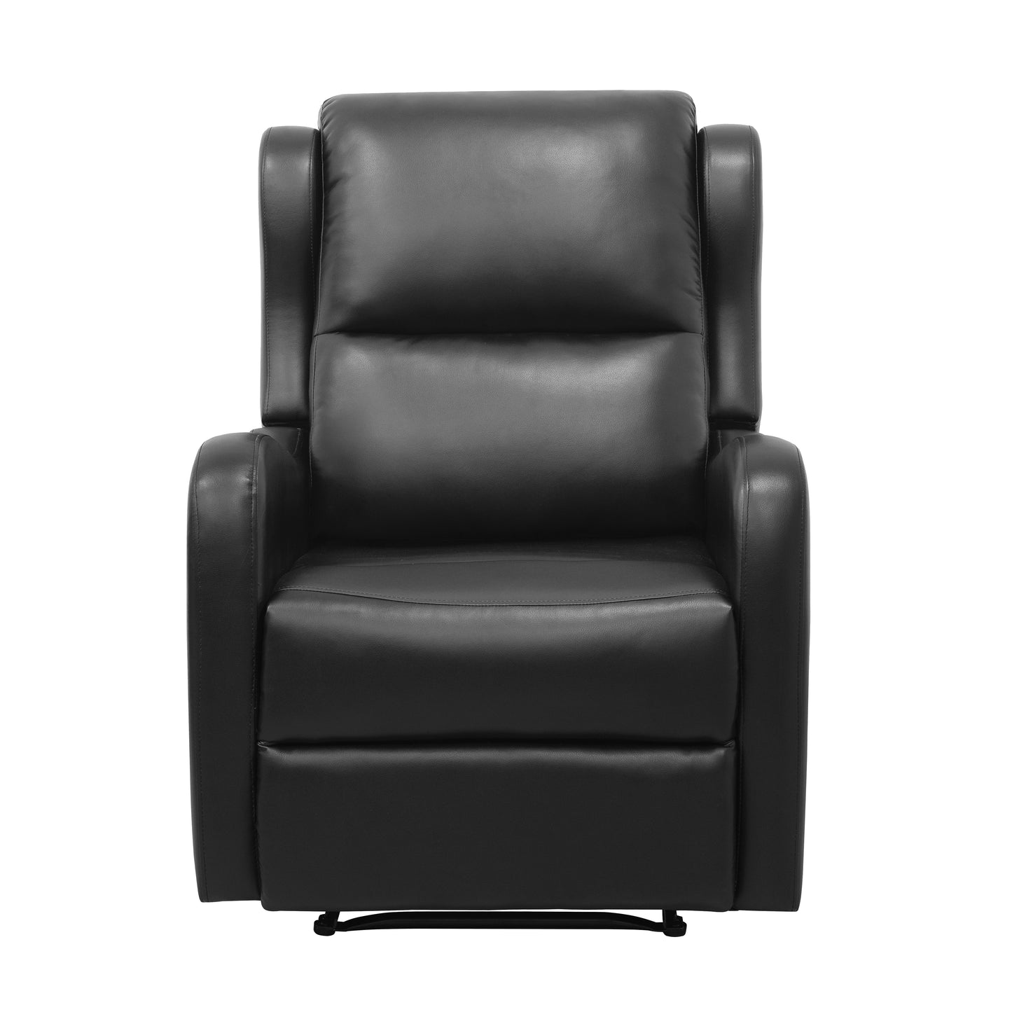 Homelegance Durant Reclining Chair in Black Faux Leather 8527BLK-1