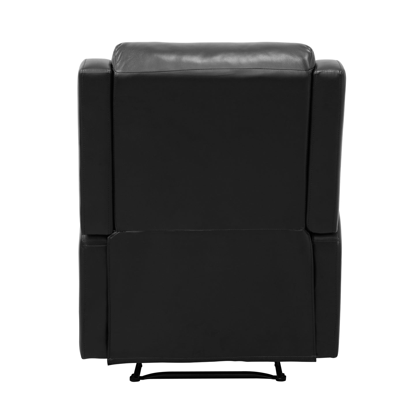 Homelegance Durant Reclining Chair in Black Faux Leather 8527BLK-1