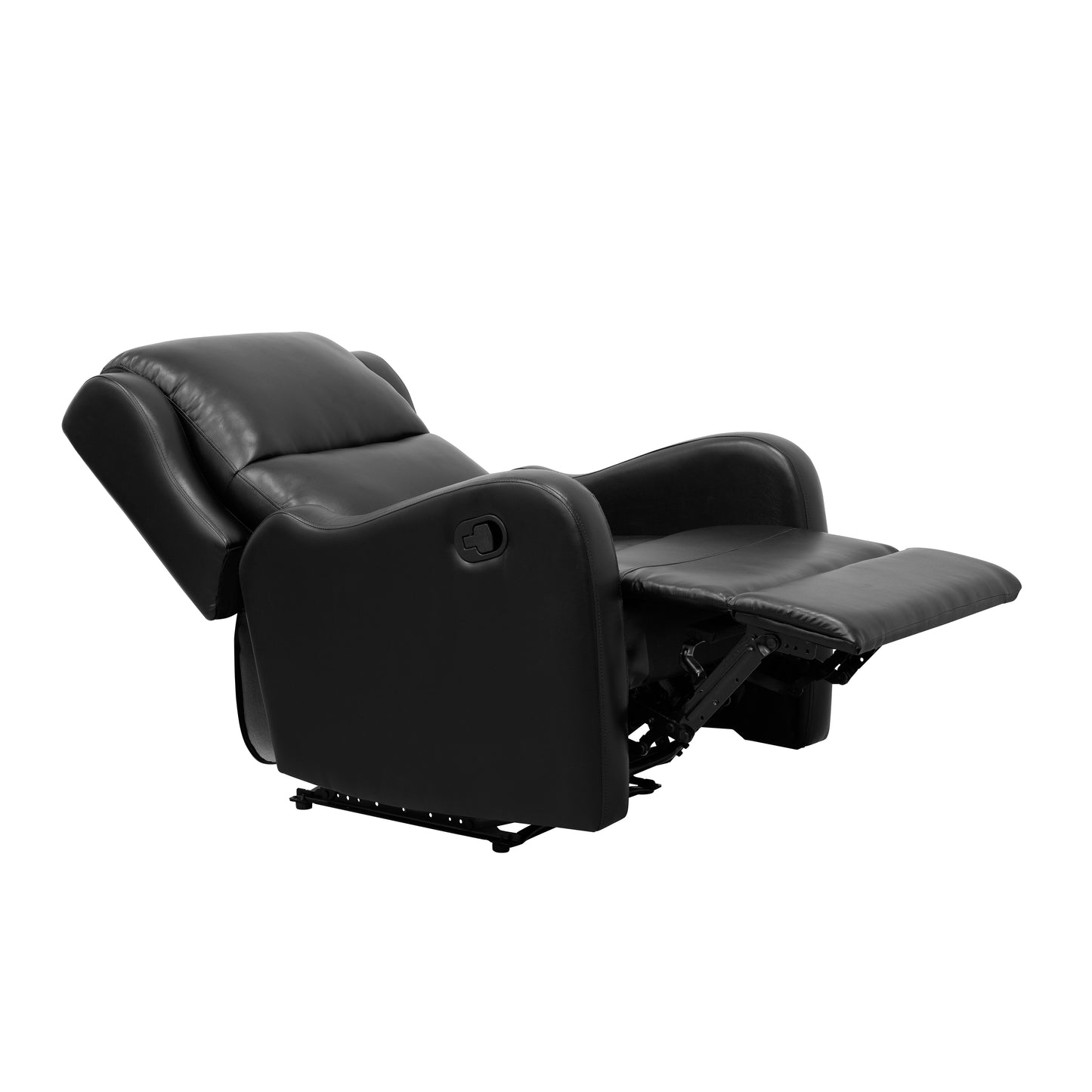 Homelegance Durant Reclining Chair in Black Faux Leather 8527BLK-1