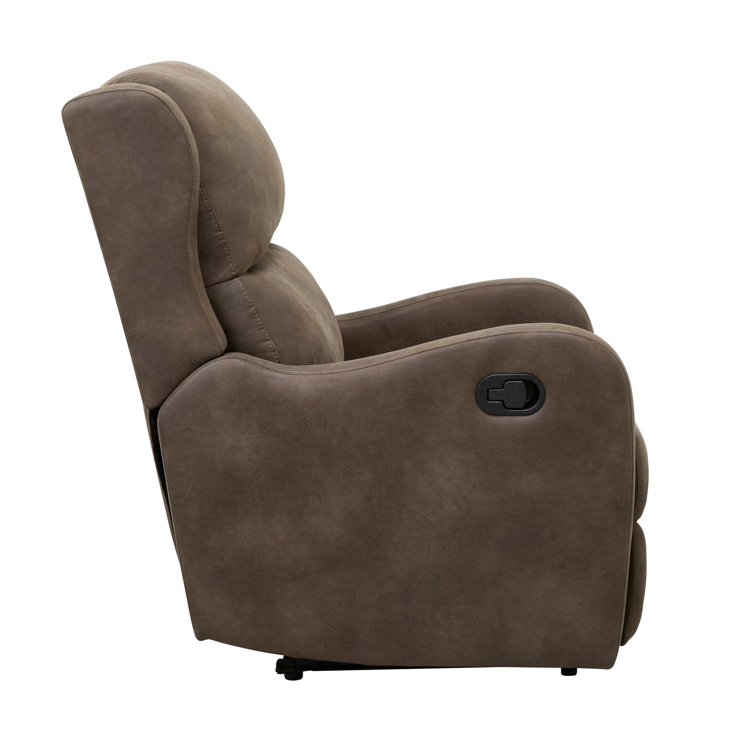 Homelegance Durant Reclining Chair in Brown Polished Microfiber 8527BRW-1