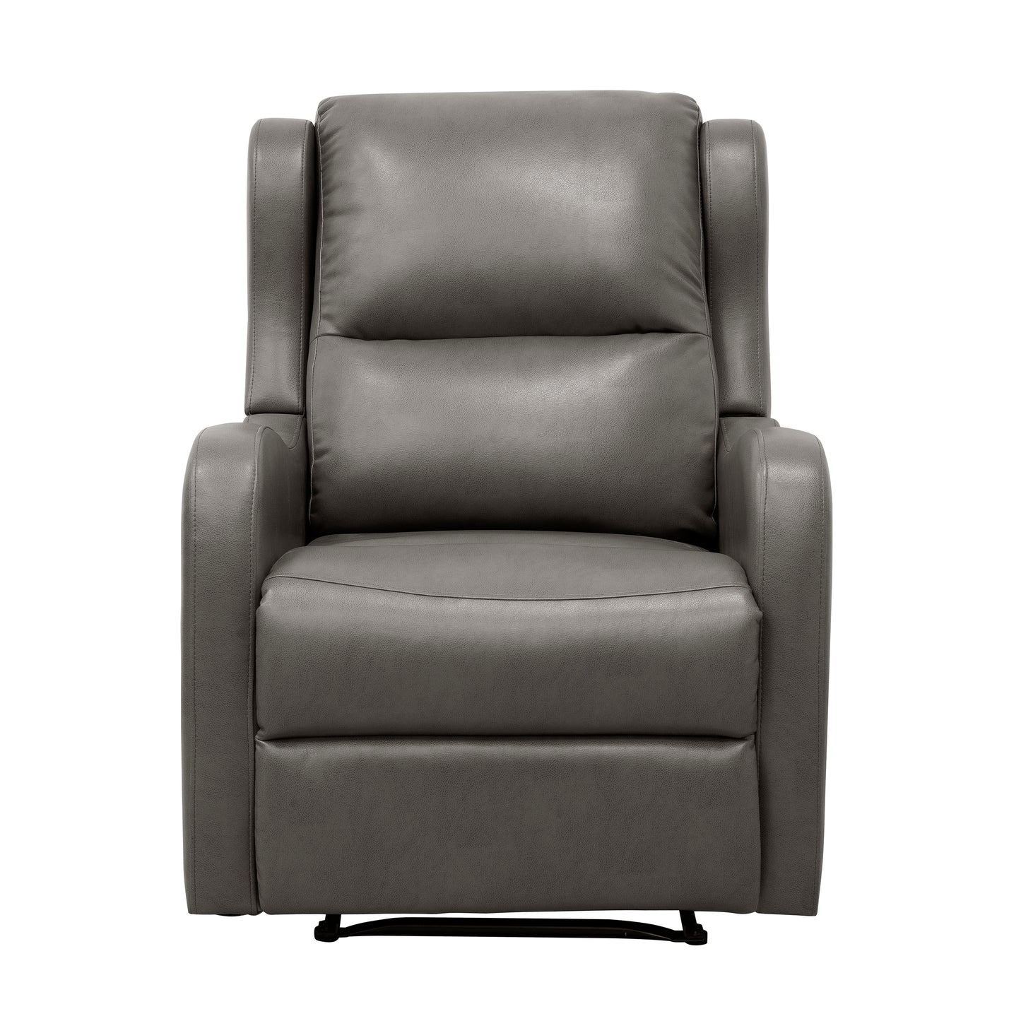 Homelegance Durant Reclining Chair in Gray Faux Leather 8527GRY-1