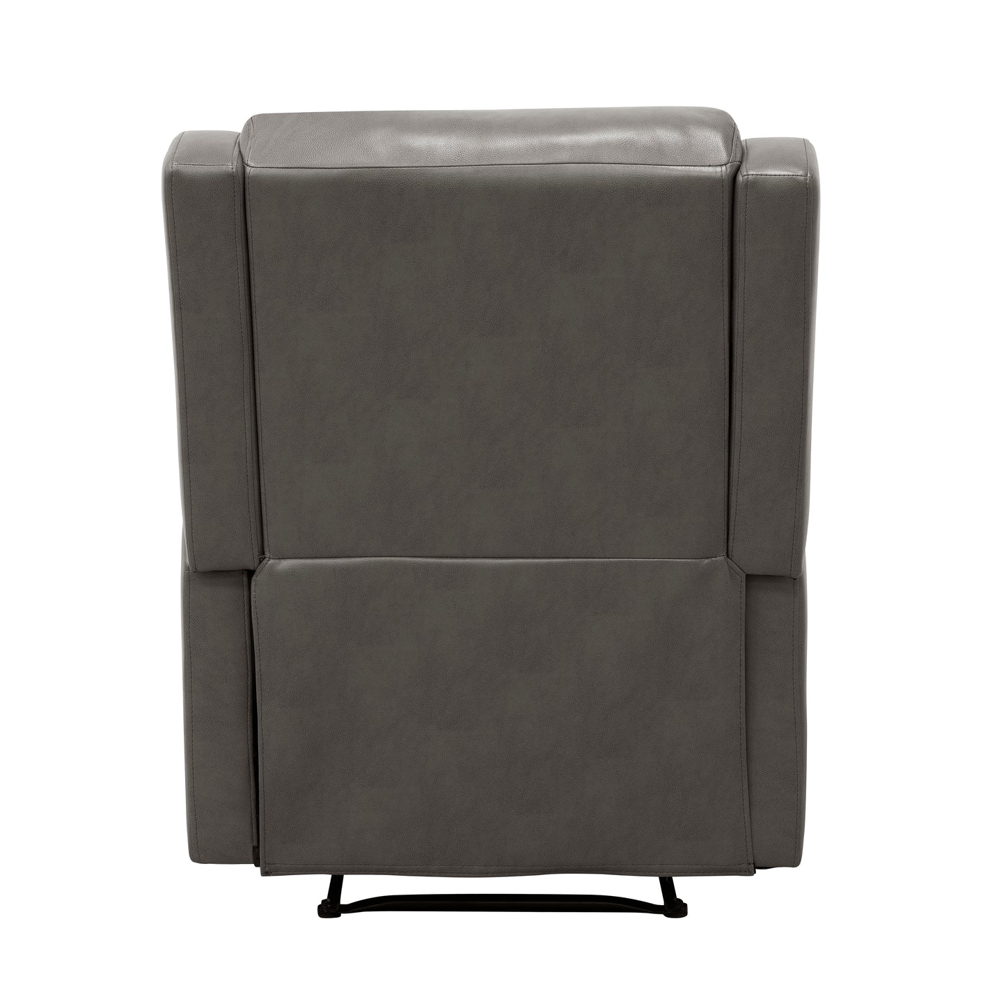 Homelegance Durant Reclining Chair in Gray Faux Leather 8527GRY-1
