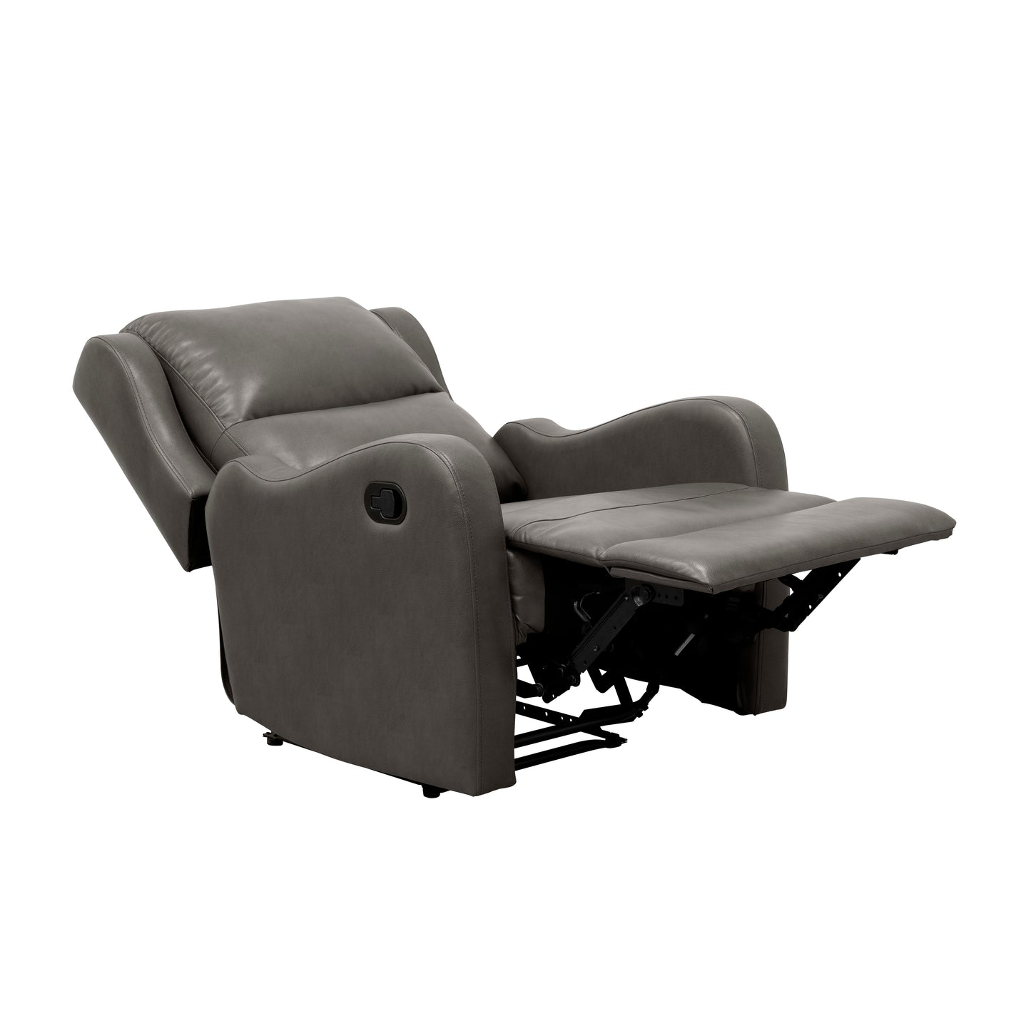 Homelegance Durant Reclining Chair in Gray Faux Leather 8527GRY-1