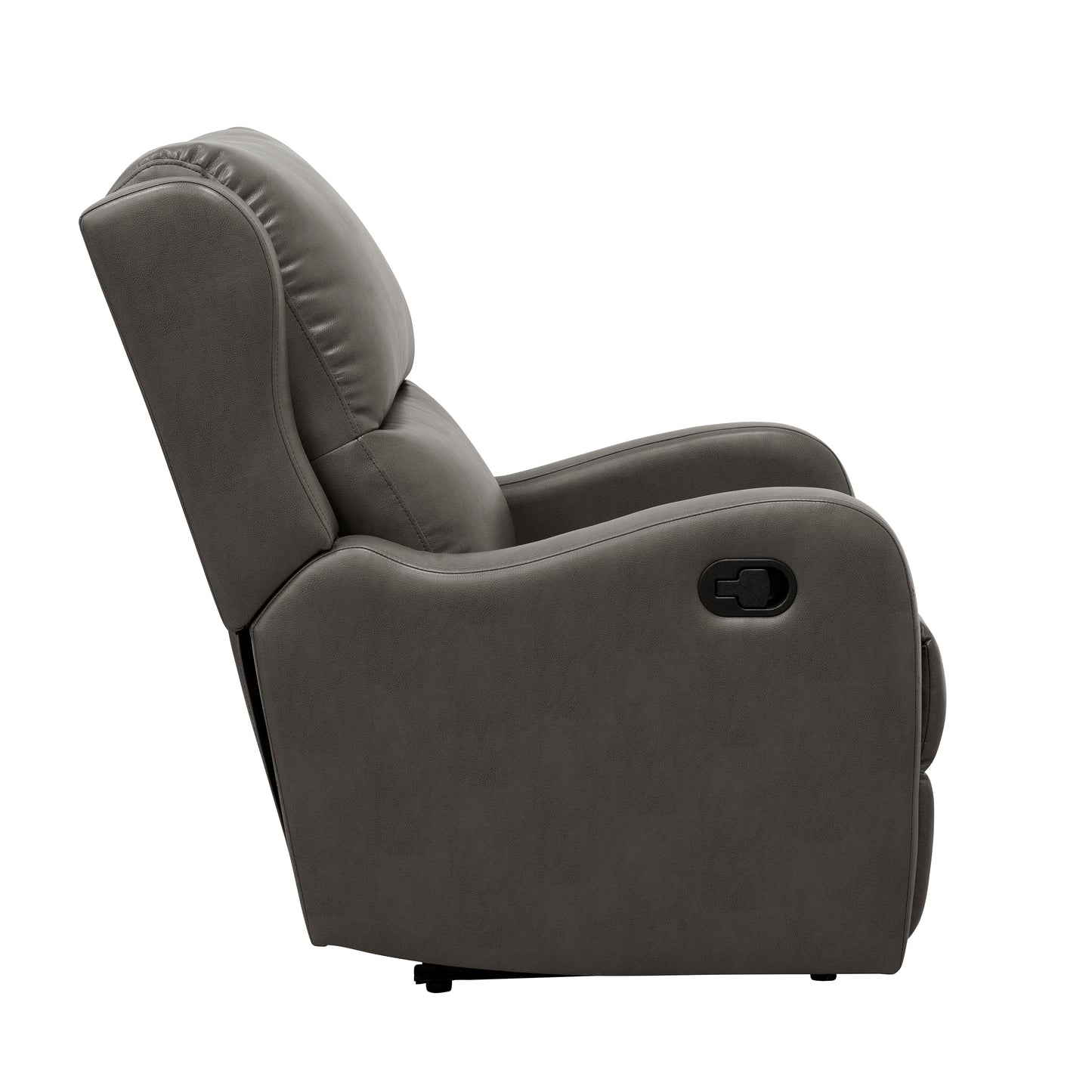 Homelegance Durant Reclining Chair in Gray Faux Leather 8527GRY-1