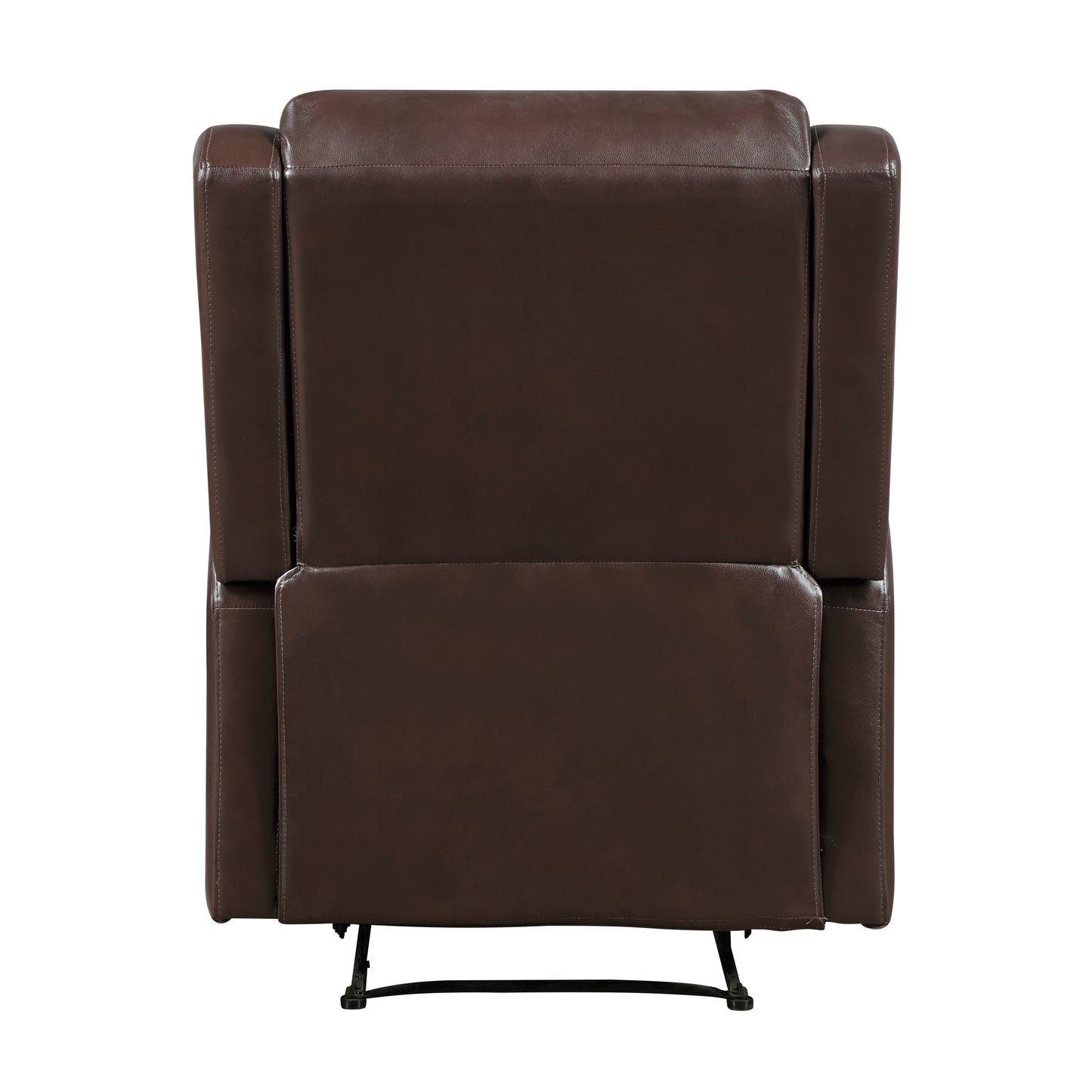 Homelegance Durant Reclining Chair in Brown Leather 8527NBR-1