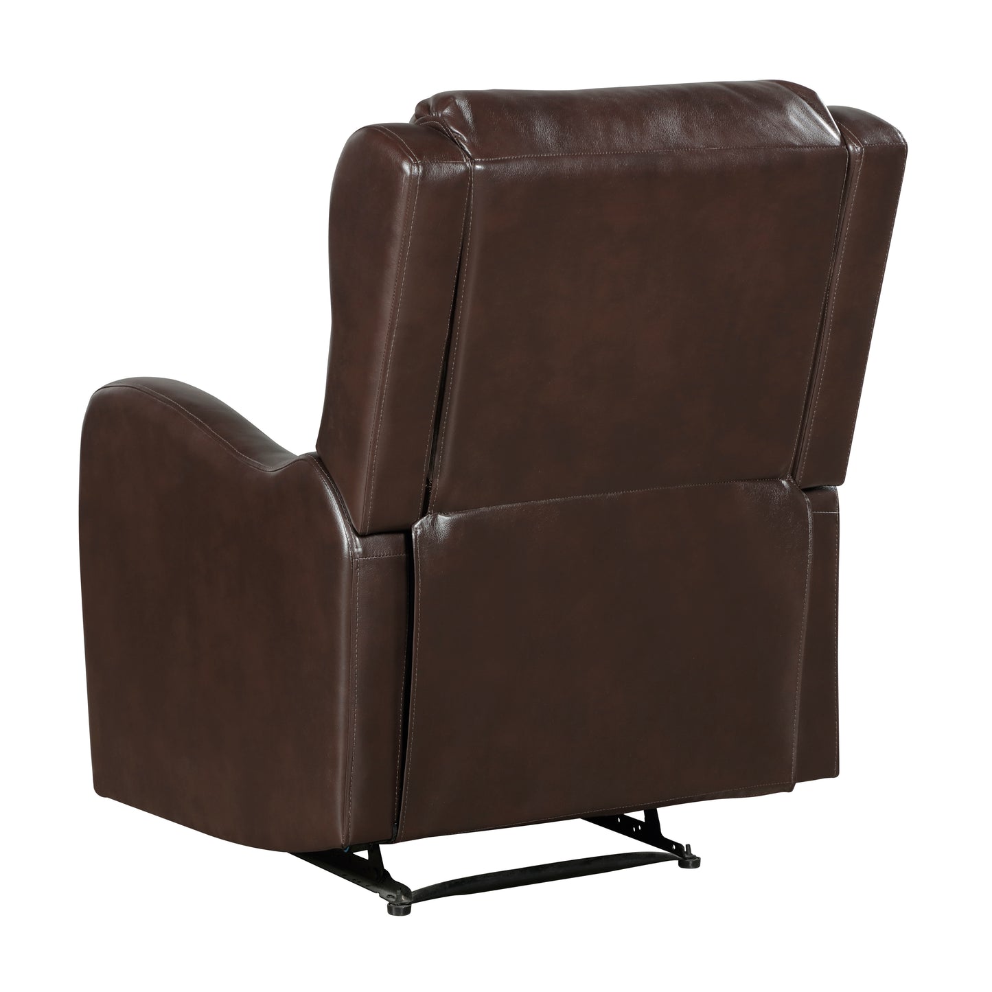 Homelegance Durant Reclining Chair in Brown Leather 8527NBR-1