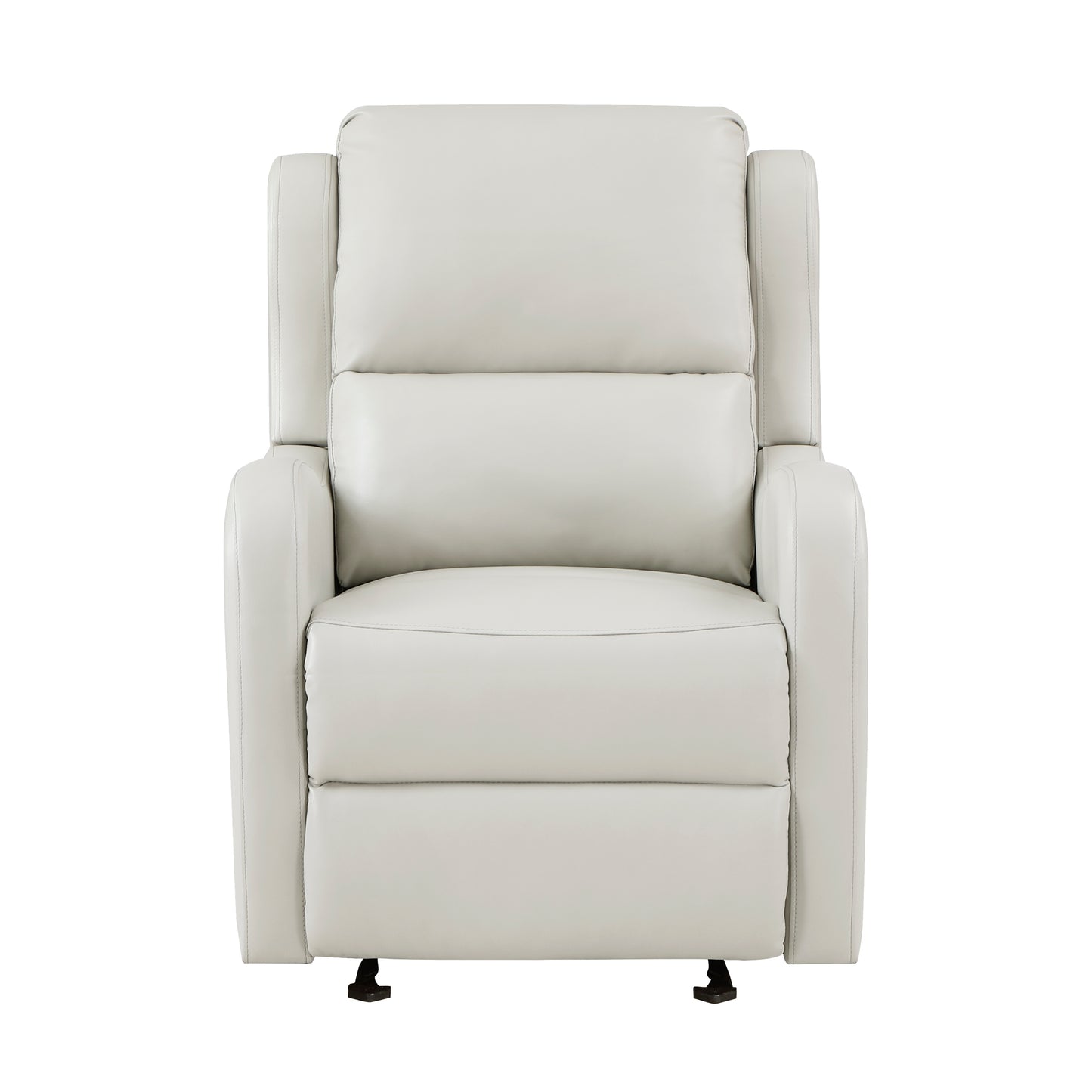 Homelegance Durant Glider Recliner Chair in Taupe Faux Leather 8527TPE-1GD