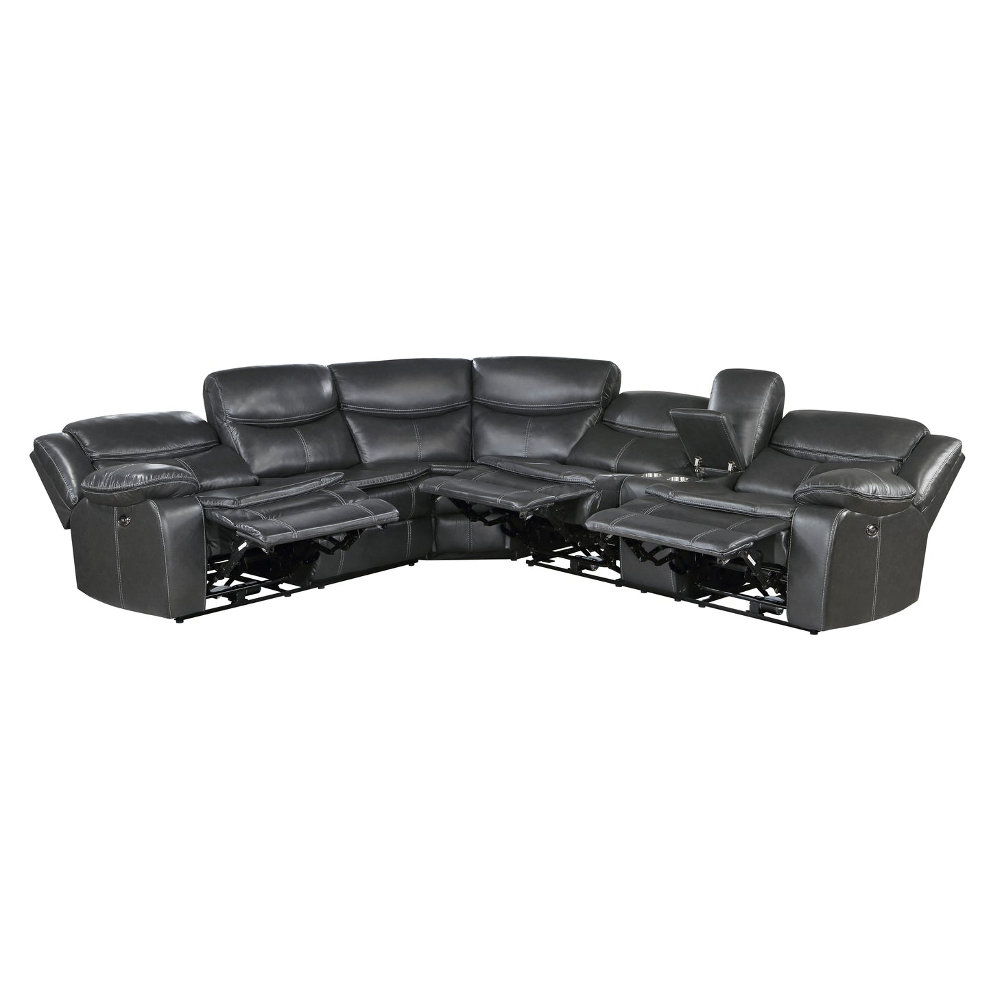 Homelegance Fargo Sectional Sofa in 8528DG-SCPW Stylish Comfort Design