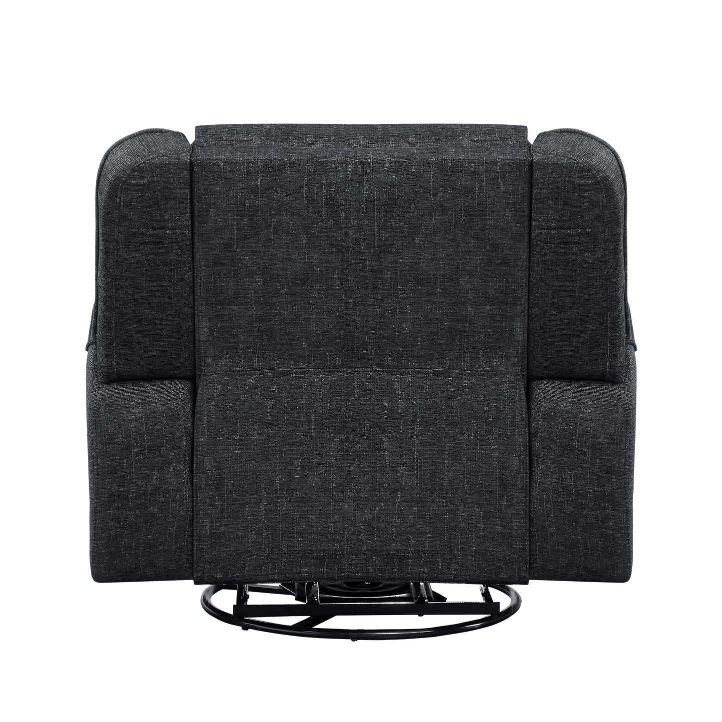 Homelegance Monterey Reclining Chair Swivel Glider in Ebony Chenille 8530EB-1
