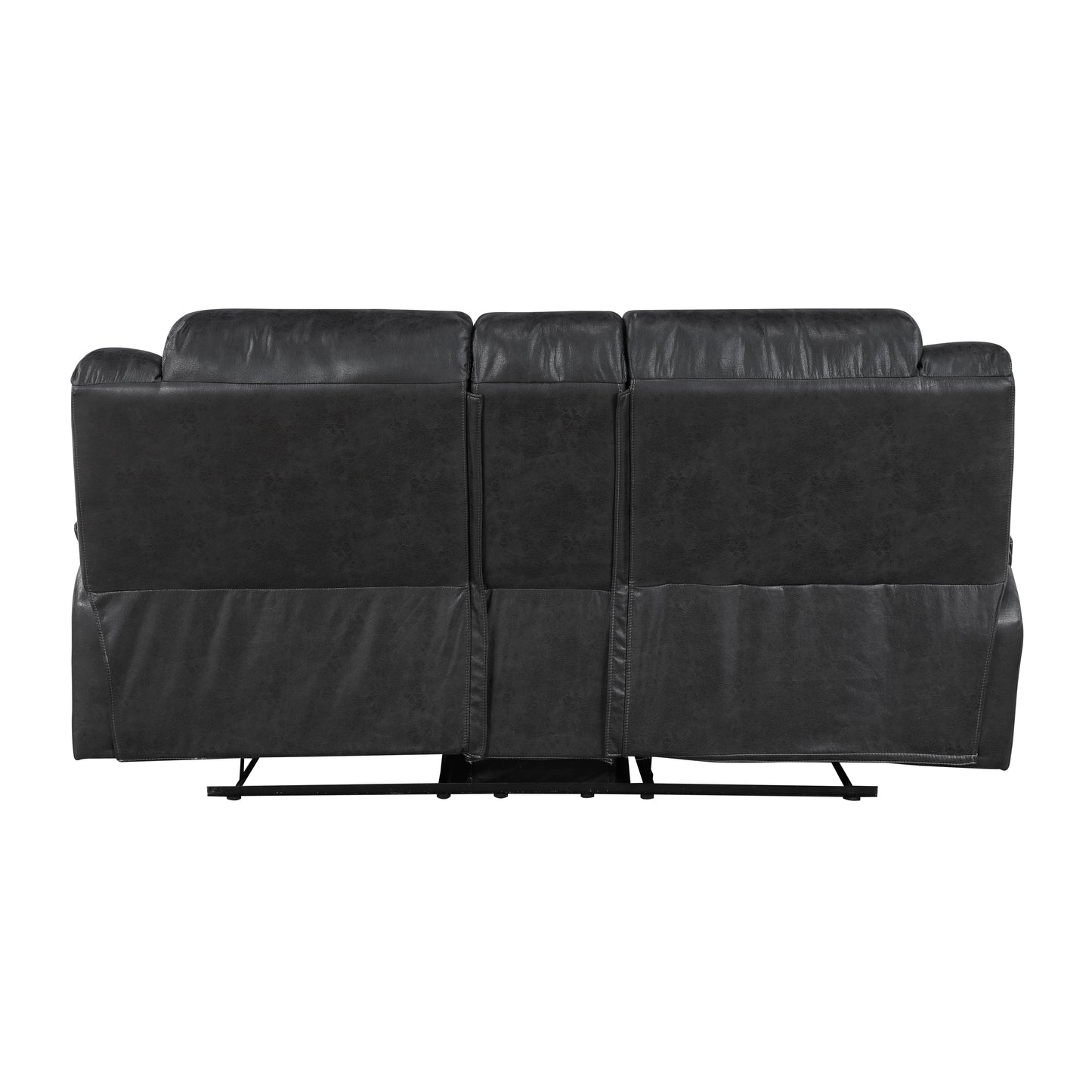 Homelegance Hazen Loveseat Reclining in Black 8538BK-2