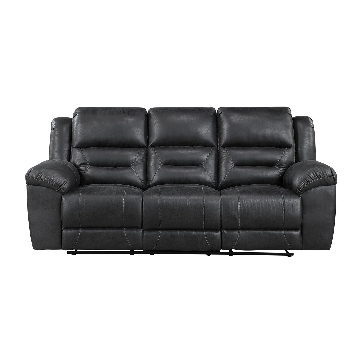 Homelegance Hazen Sectional Sofa Black 8538BK-3