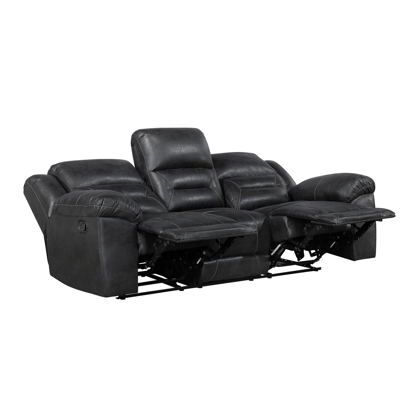 Homelegance Hazen Sectional Sofa Black 8538BK-3