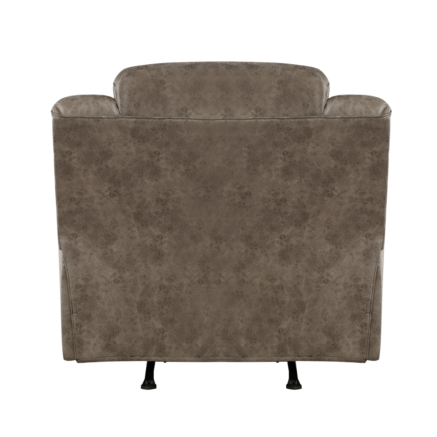 Homelegance Hazen Reclining Chair Rocker Recliner in Brown 8538BR-1