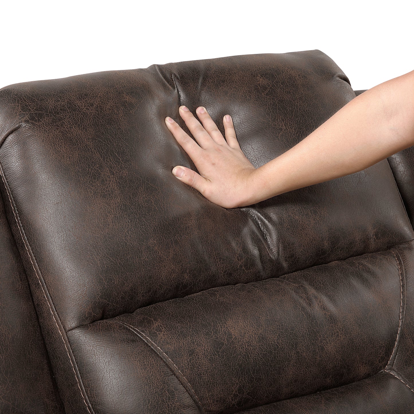Homelegance Hazen Loveseat Reclining in Dark Brown 8538DB-2