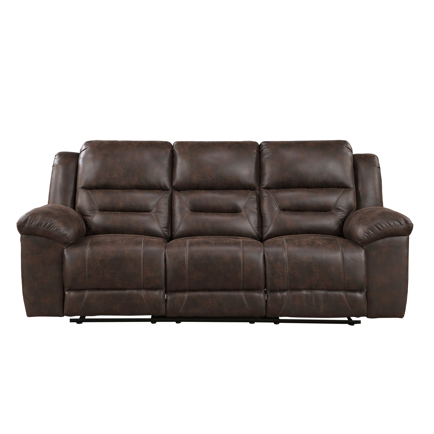Homelegance Hazen Sectional Sofa Dark Brown Upholstery 8538DB-3