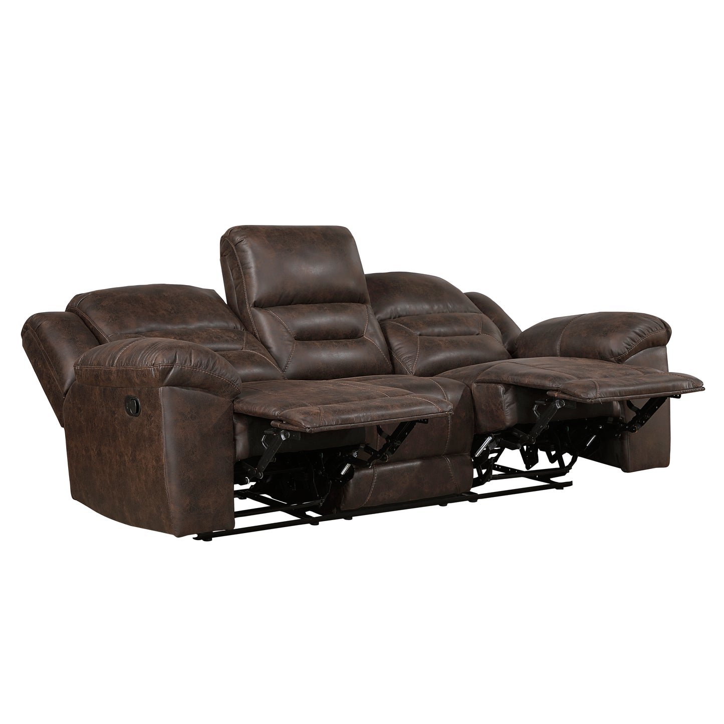 Homelegance Hazen Sectional Sofa Dark Brown Upholstery 8538DB-3