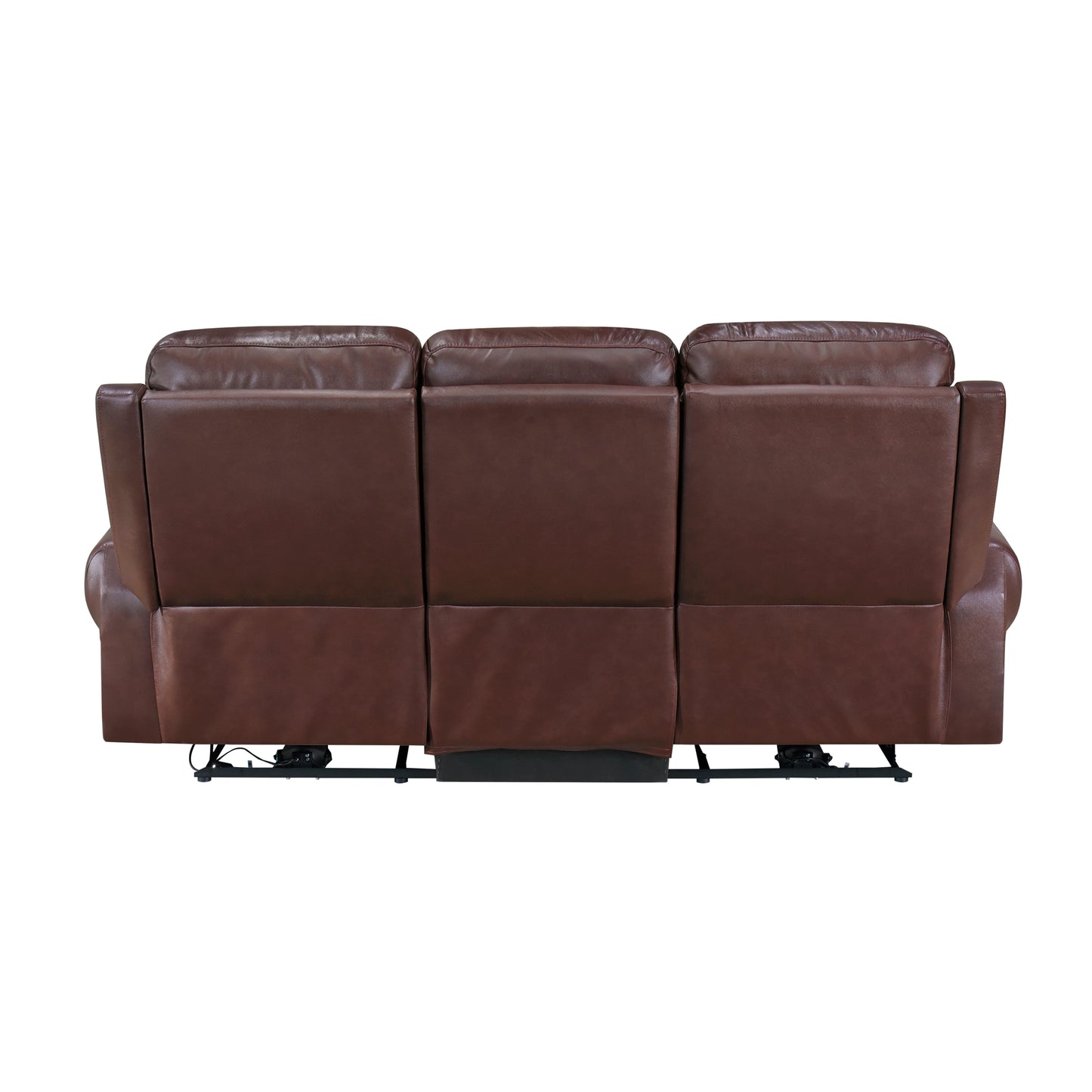 Homelegance McCall Sectional Sofa Brown Top Grain Leather 8546BR-3PWH