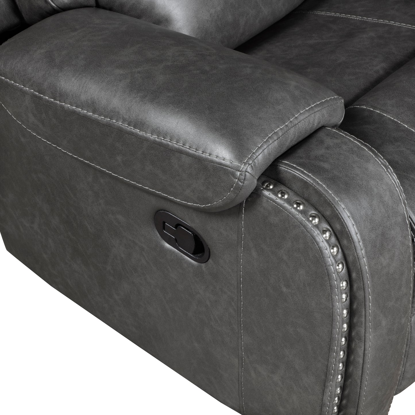 Homelegance Newnan Gray Glider Reclining Loveseat 8549GRY-2