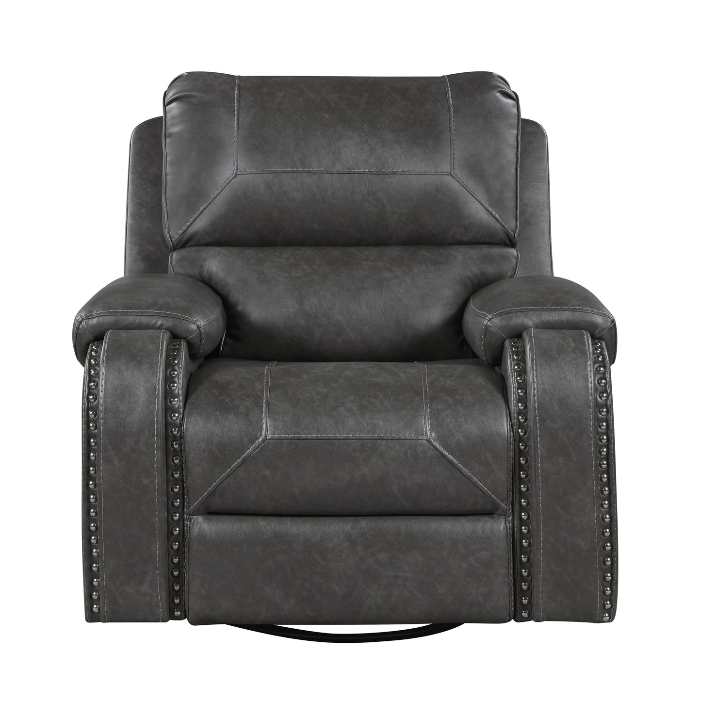 Homelegance Newnan Swivel Glider Reclining Chair in Gray 8549GRY-1