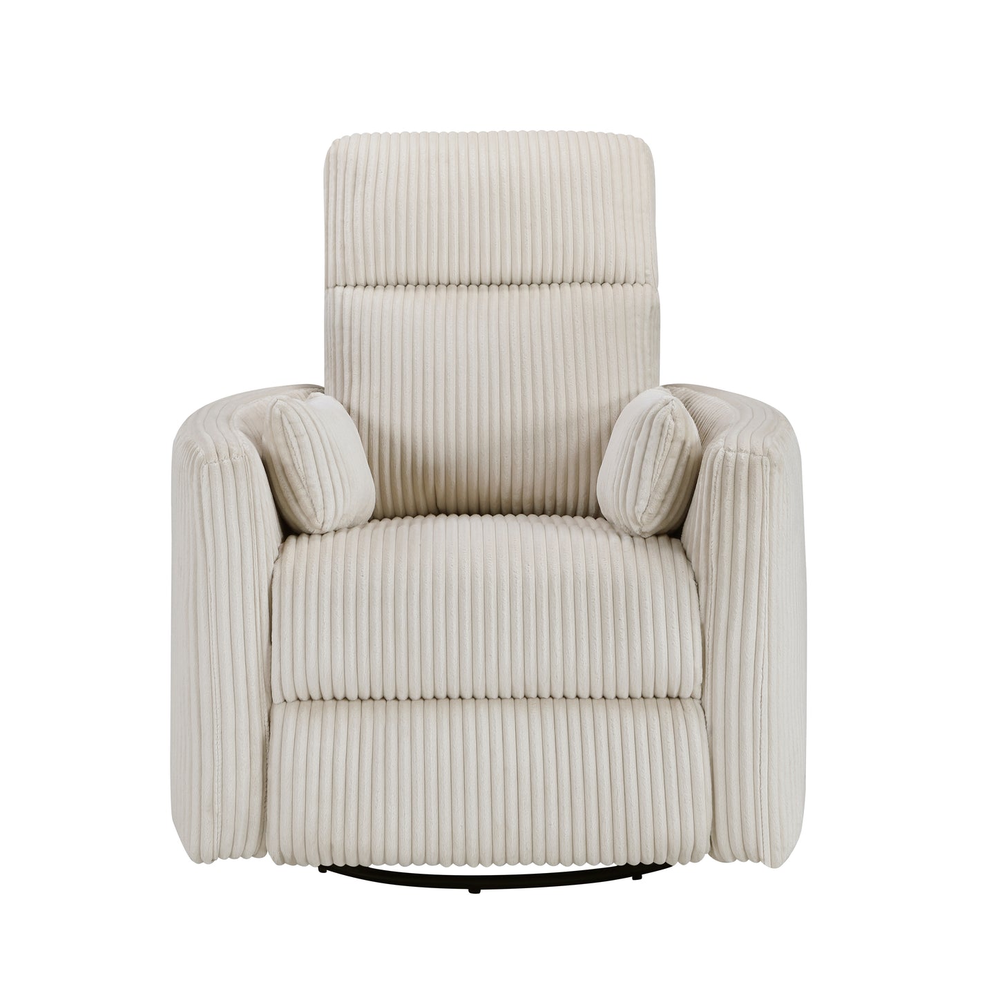 Homelegance Traverse Swivel Glider Reclining Chair in Beige Corduroy 8555BE-1SW