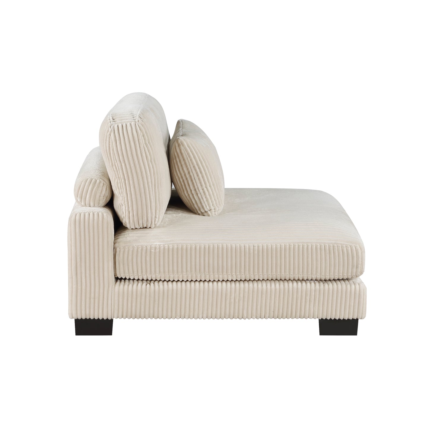 Homelegance Traverse Sofa Beige Corduroy Upholstery Adjustable Back 8555BE-3