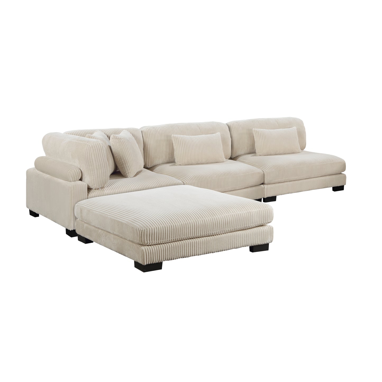 Homelegance Traverse Sectional Sofa in 8555BE-2AC1CROT Stylish Comfort