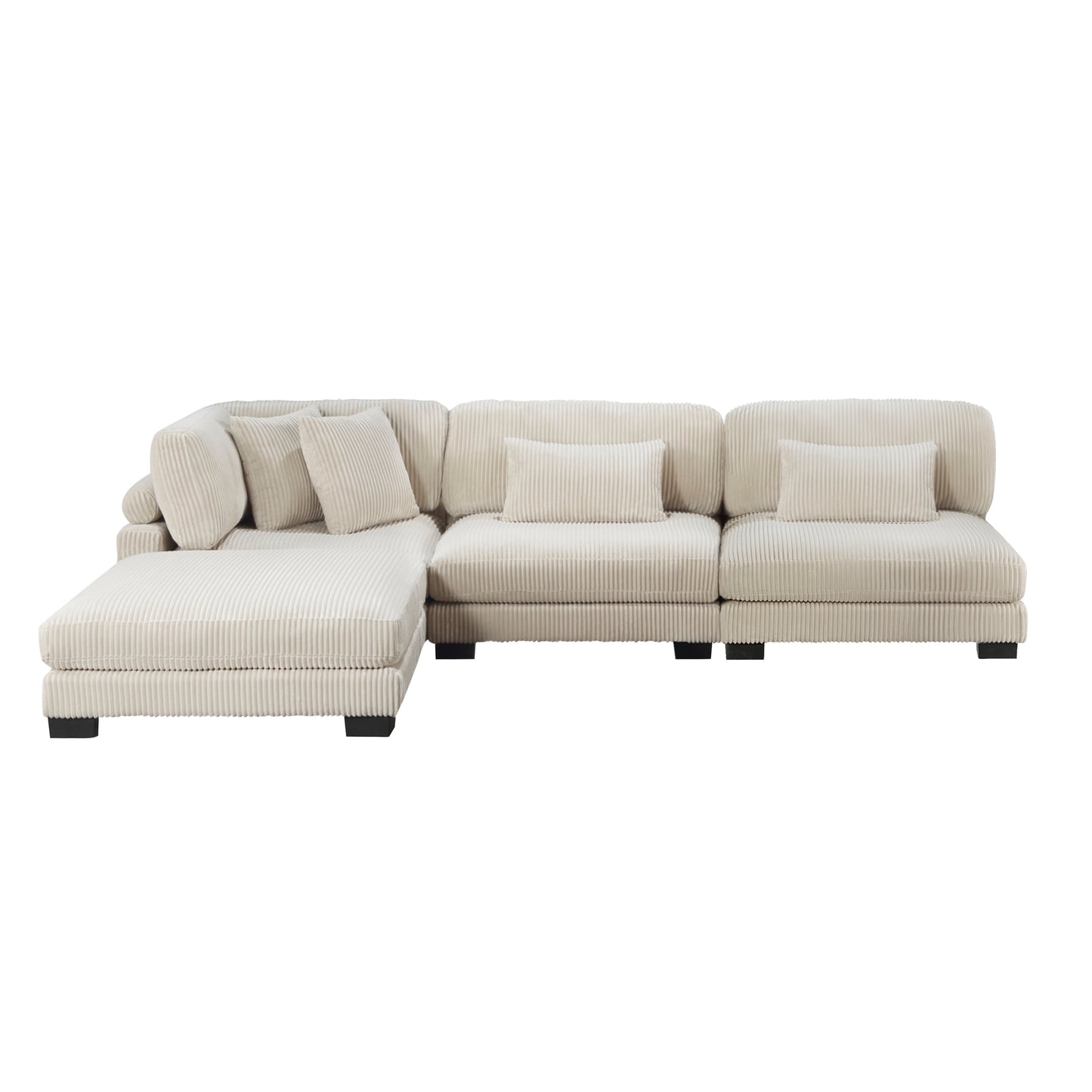 Homelegance Traverse Sectional Sofa in 8555BE-2AC1CROT Stylish Comfort