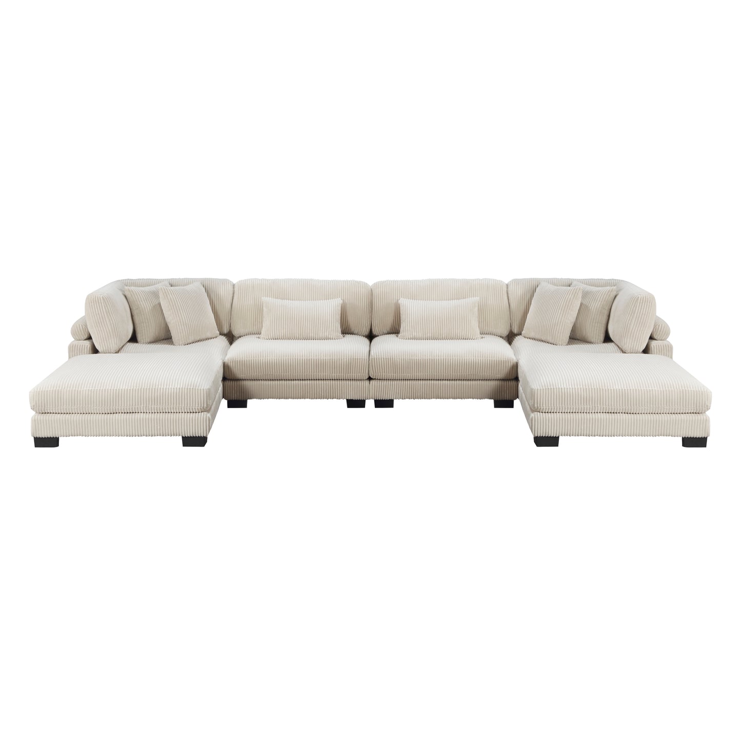 Homelegance Traverse Sectional Sofa in 8555BE-2CR2AC2OT Stylish Comfort