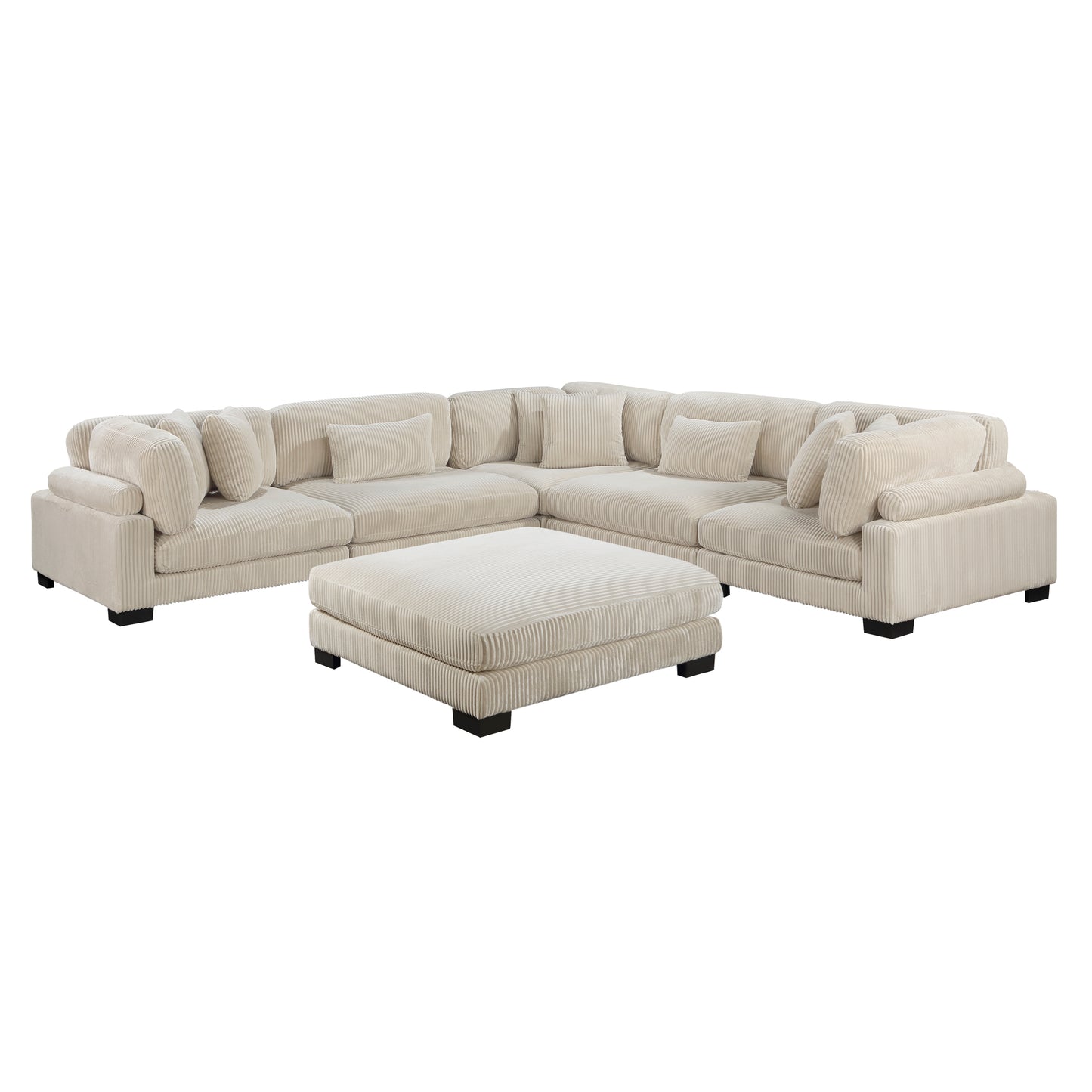 Homelegance Traverse Sectional Sofa in 8555BE-3CR2ACOT for Stylish Comfort