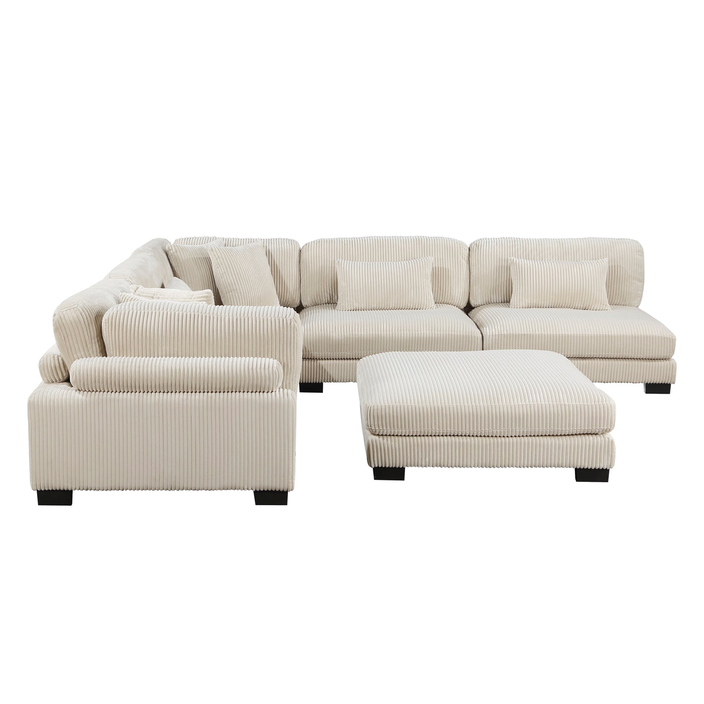 Homelegance Traverse Sectional Sofa in 8555BE-6OT Stylish Comfort Design