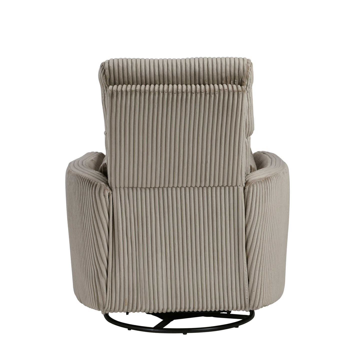 Homelegance Traverse Swivel Glider Reclining Chair in Brown Corduroy 8555GB-1SW