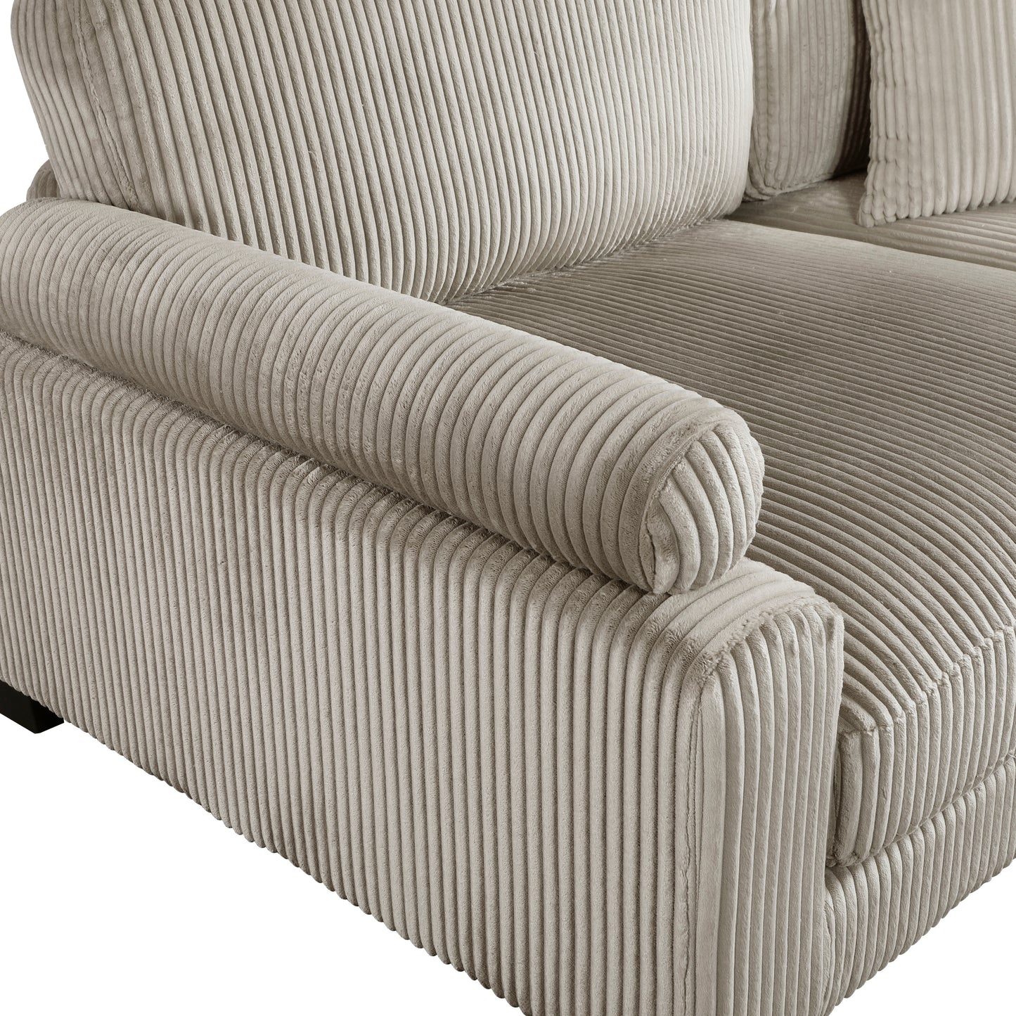 Homelegance Traverse Sectional Sofa in Gray Fabric 8555GB-2AC1CROT