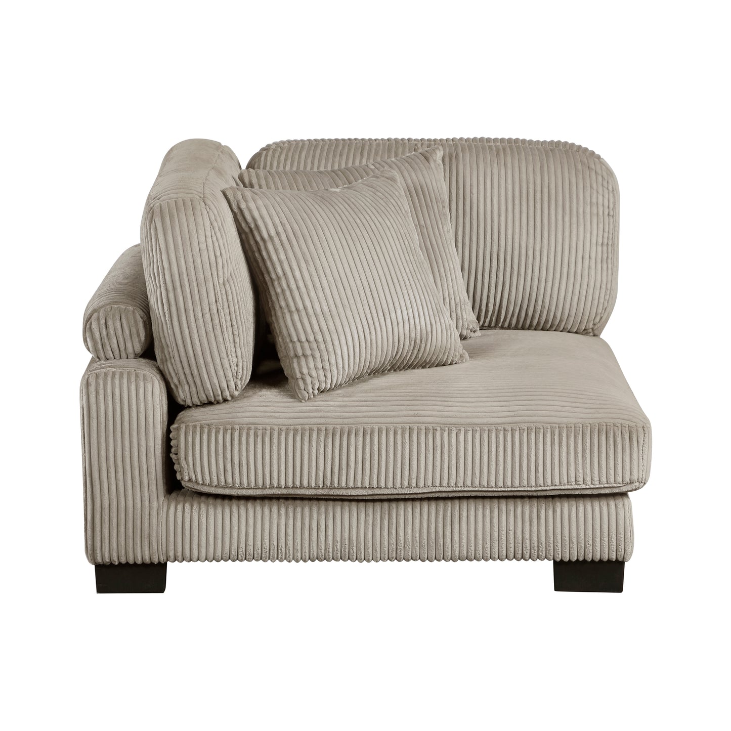 Homelegance Traverse Sectional Sofa in Rich Brown Corduroy 8555GB-3