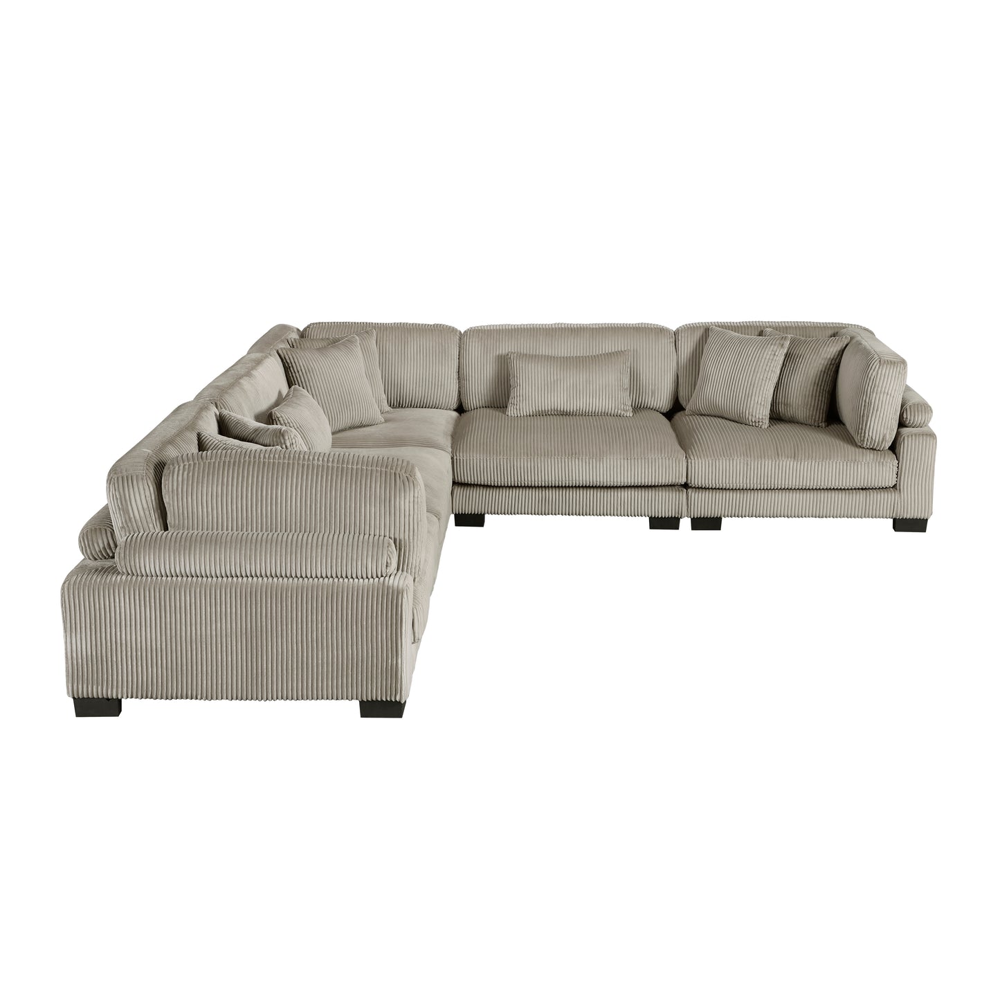 Homelegance Traverse Sectional Sofa in Gray 8555GB-2AC3CR