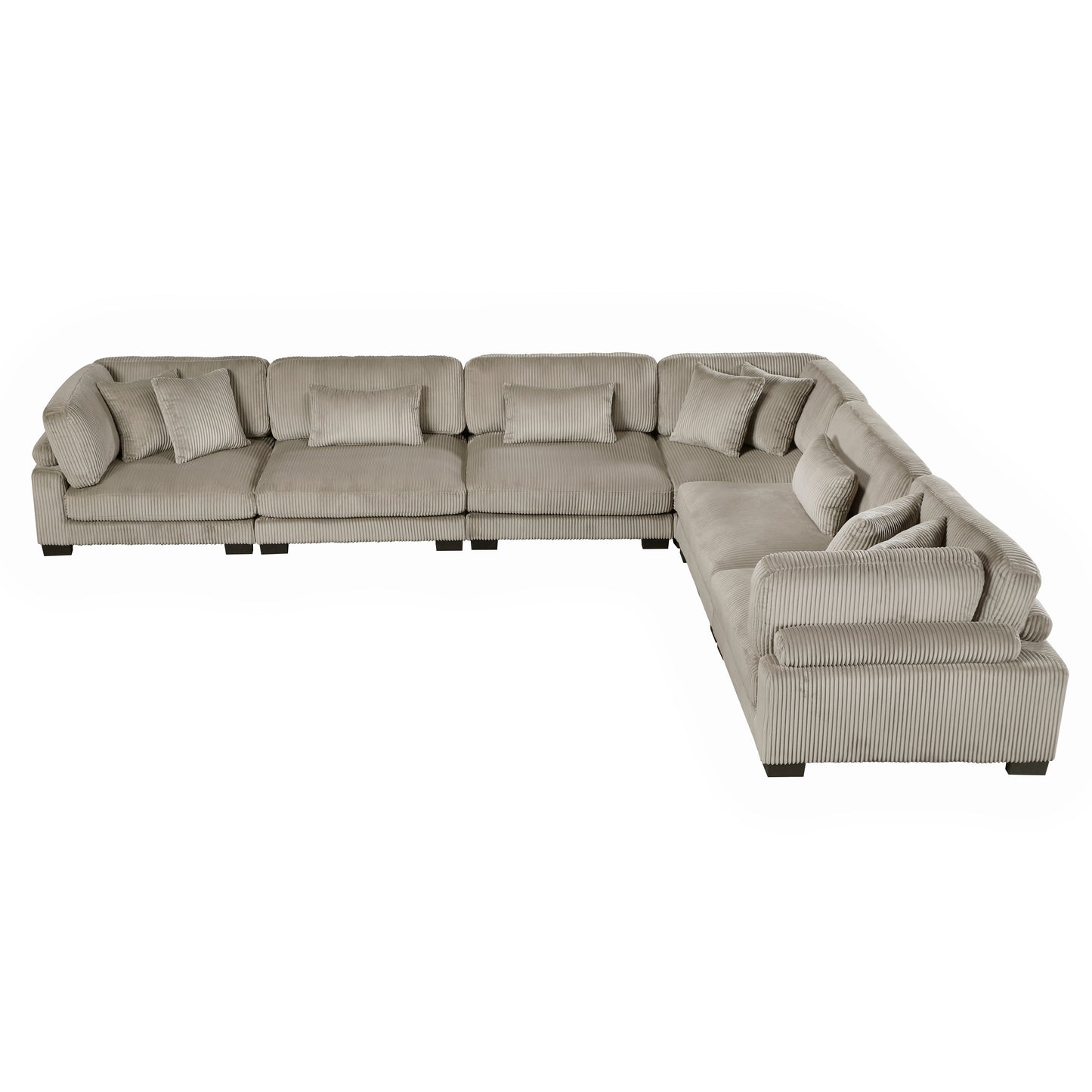 Homelegance Traverse Sectional Sofa in 8555GB-3CR3AC Elegant Design
