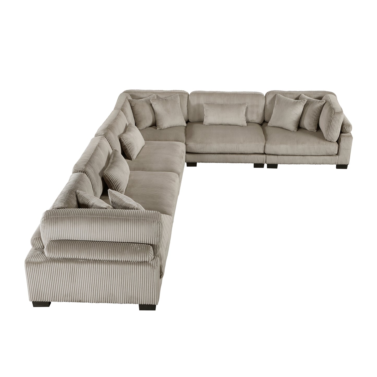 Homelegance Traverse Sectional Sofa in 8555GB-3CR3AC Elegant Design