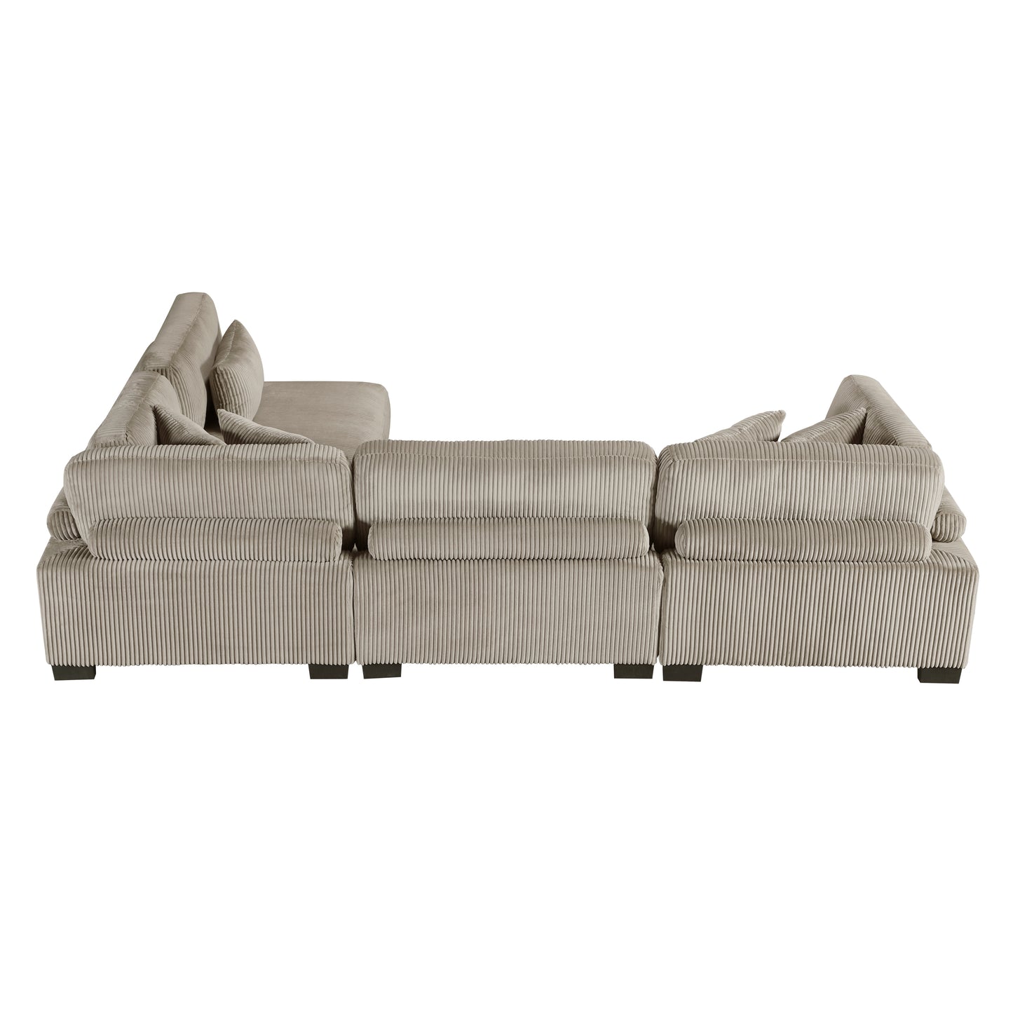 Homelegance Traverse Sectional Sofa in Gray 8555GB-4SC