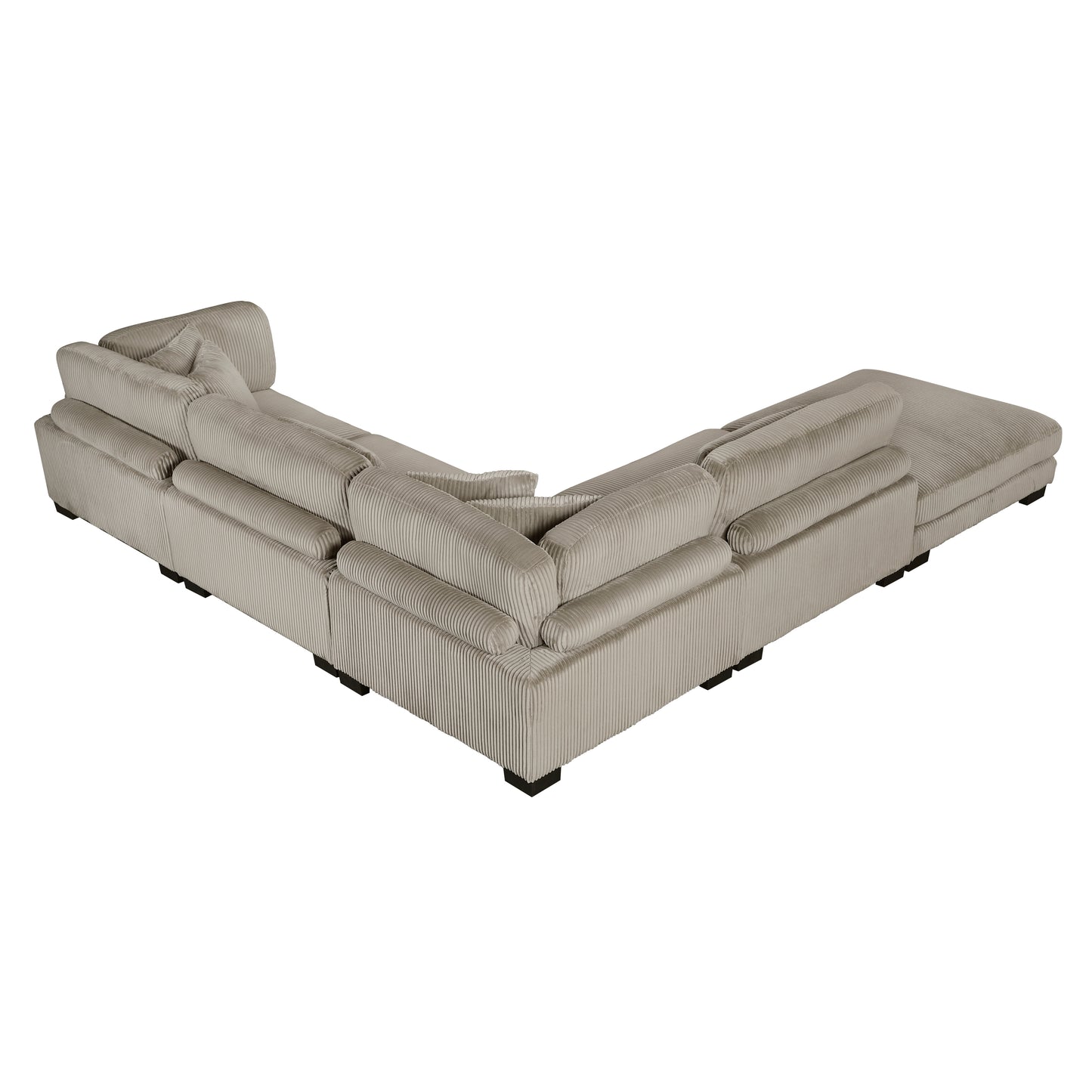 Homelegance Traverse Sectional Sofa in Gray 8555GB-5OT