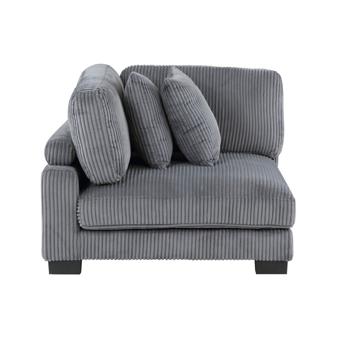 Homelegance Traverse Sectional Sofa in Gray 8555GY-2AC1CROT