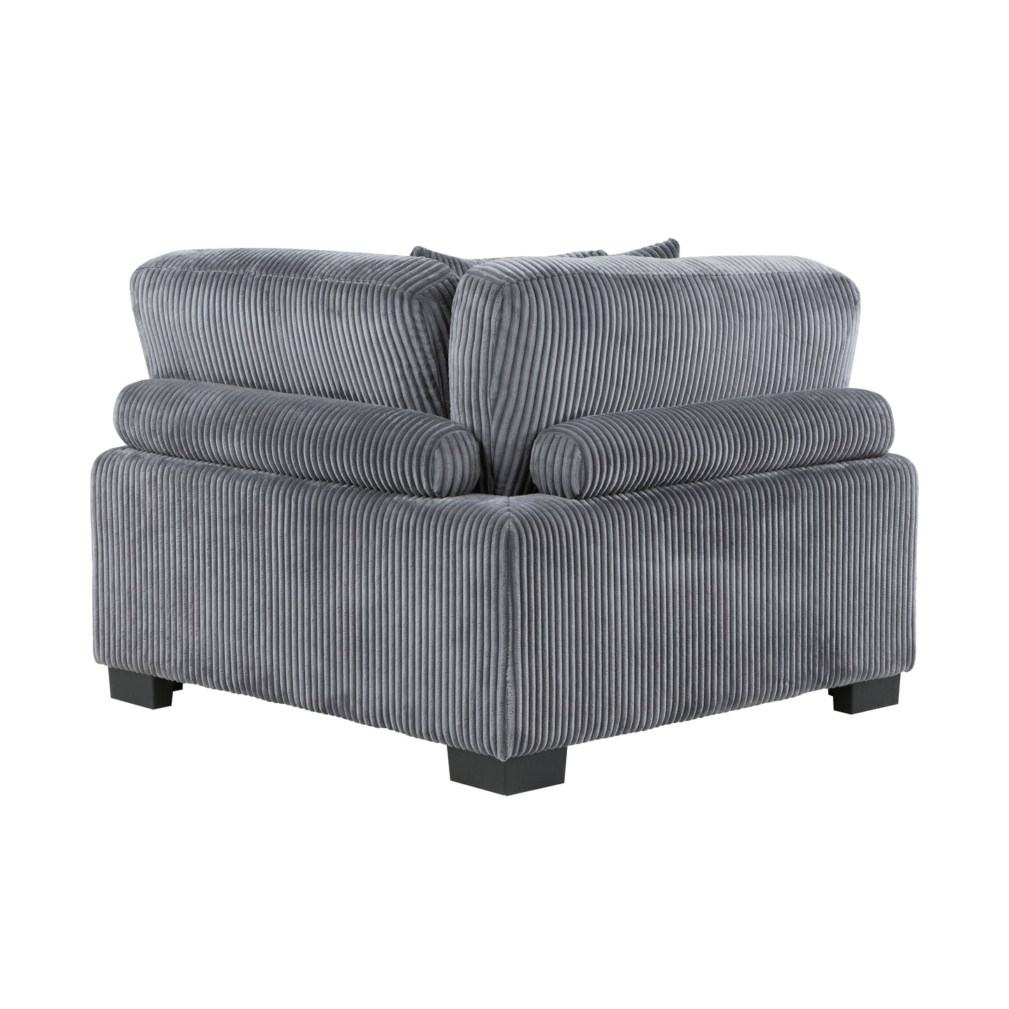 Homelegance Traverse Loveseat in Gray Corduroy with Adjustable Back 8555GY-2