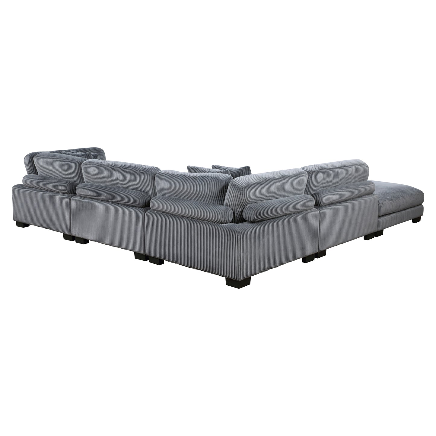 Homelegance Traverse Sectional Sofa in Gray 8555GY-5OT