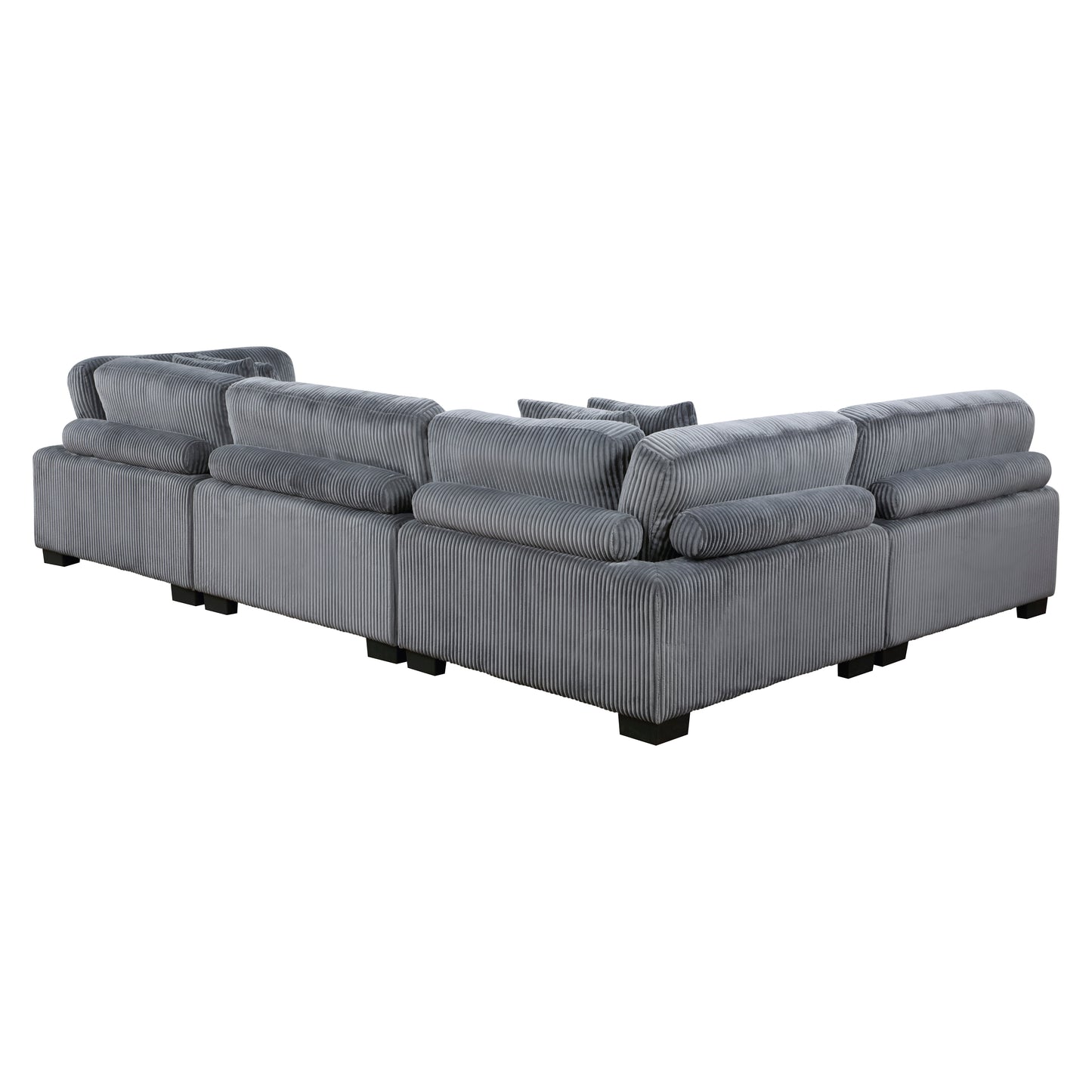 Homelegance Traverse Sectional Sofa in Gray 8555GY-4SC