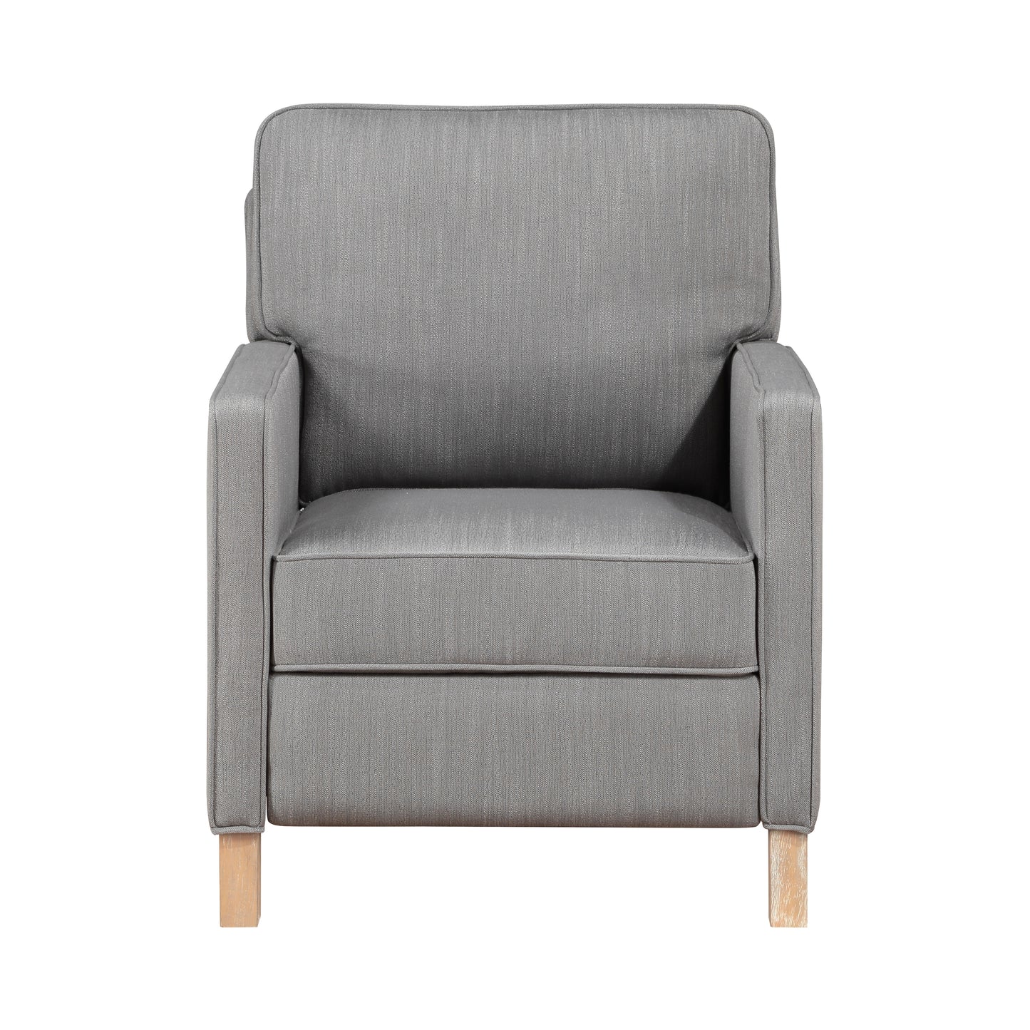 Homelegance Hampstead Reclining Chair in Gray Textured Fabric 8557GY-1PB