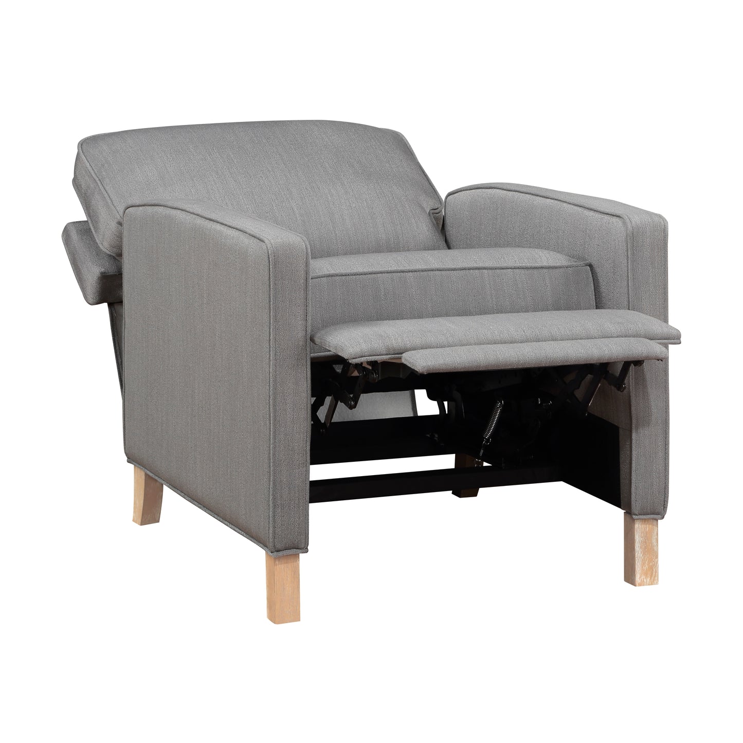 Homelegance Hampstead Reclining Chair in Gray Textured Fabric 8557GY-1PB
