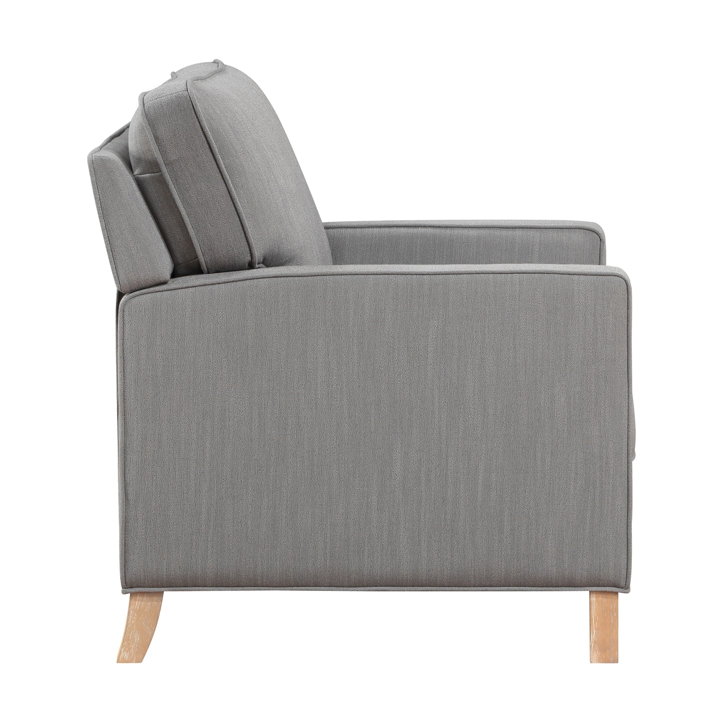 Homelegance Hampstead Reclining Chair in Gray Textured Fabric 8557GY-1PB