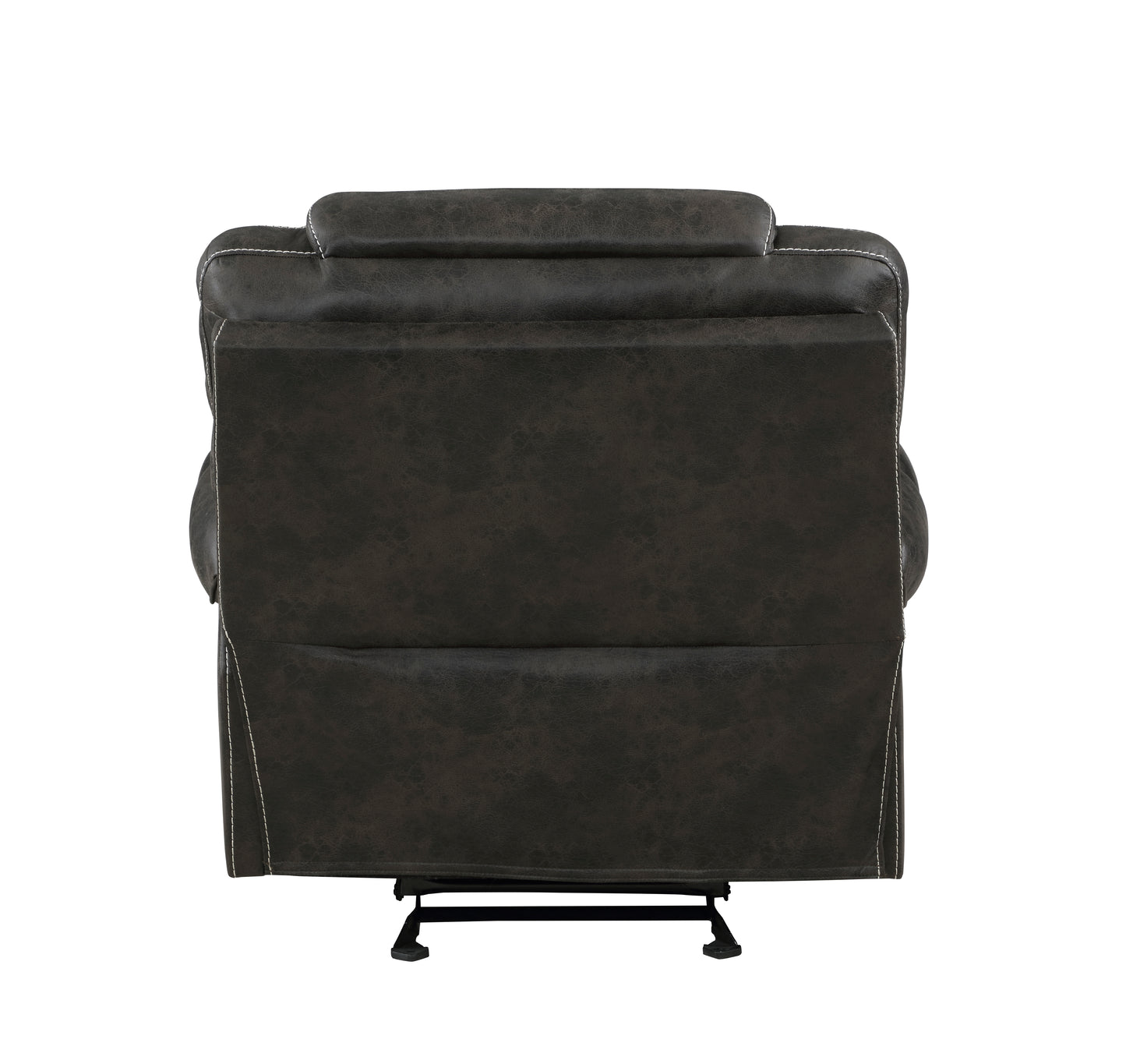 Homelegance Gainesville Glider Recliner Chair in Chocolate Polished Microfiber 8560PM-1
