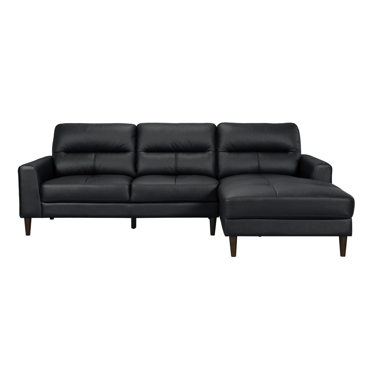 Homelegance Lewes Sectional Sofa in Black 8566BLK-SC for Stylish Comfort
