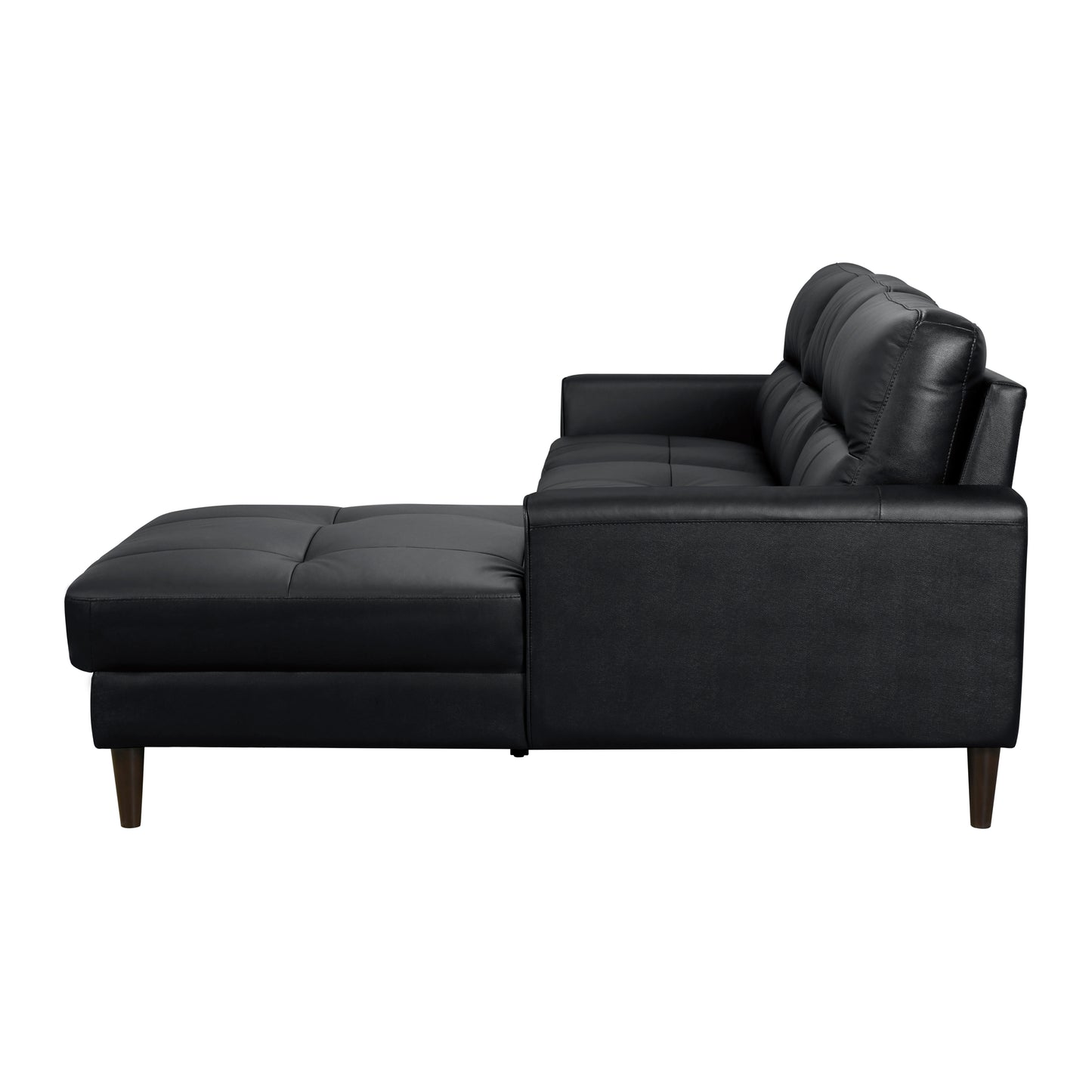 Homelegance Lewes Sectional Sofa in Black 8566BLK-SC for Stylish Comfort